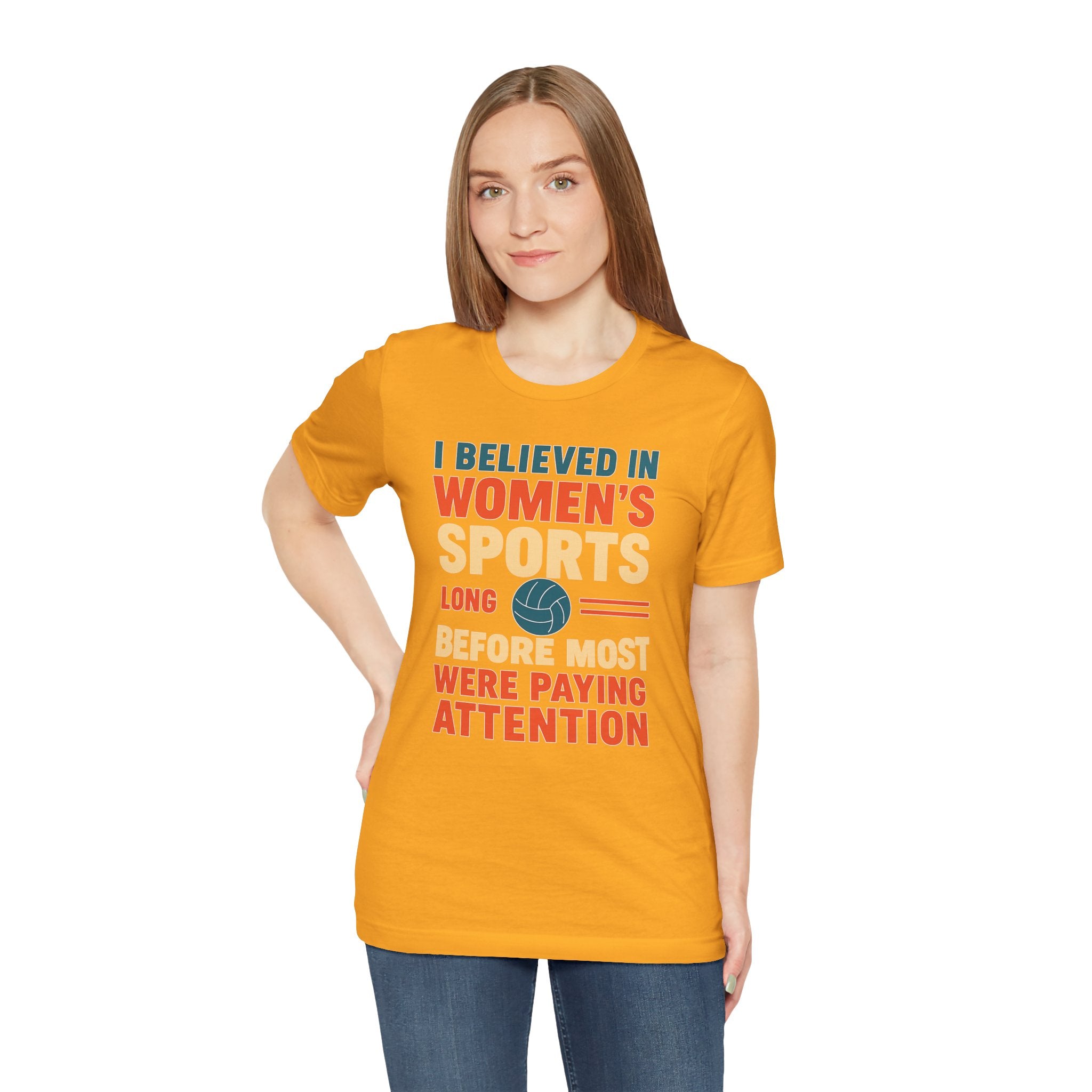 Women's Sports Pride Tee - I believed In Women's Sports