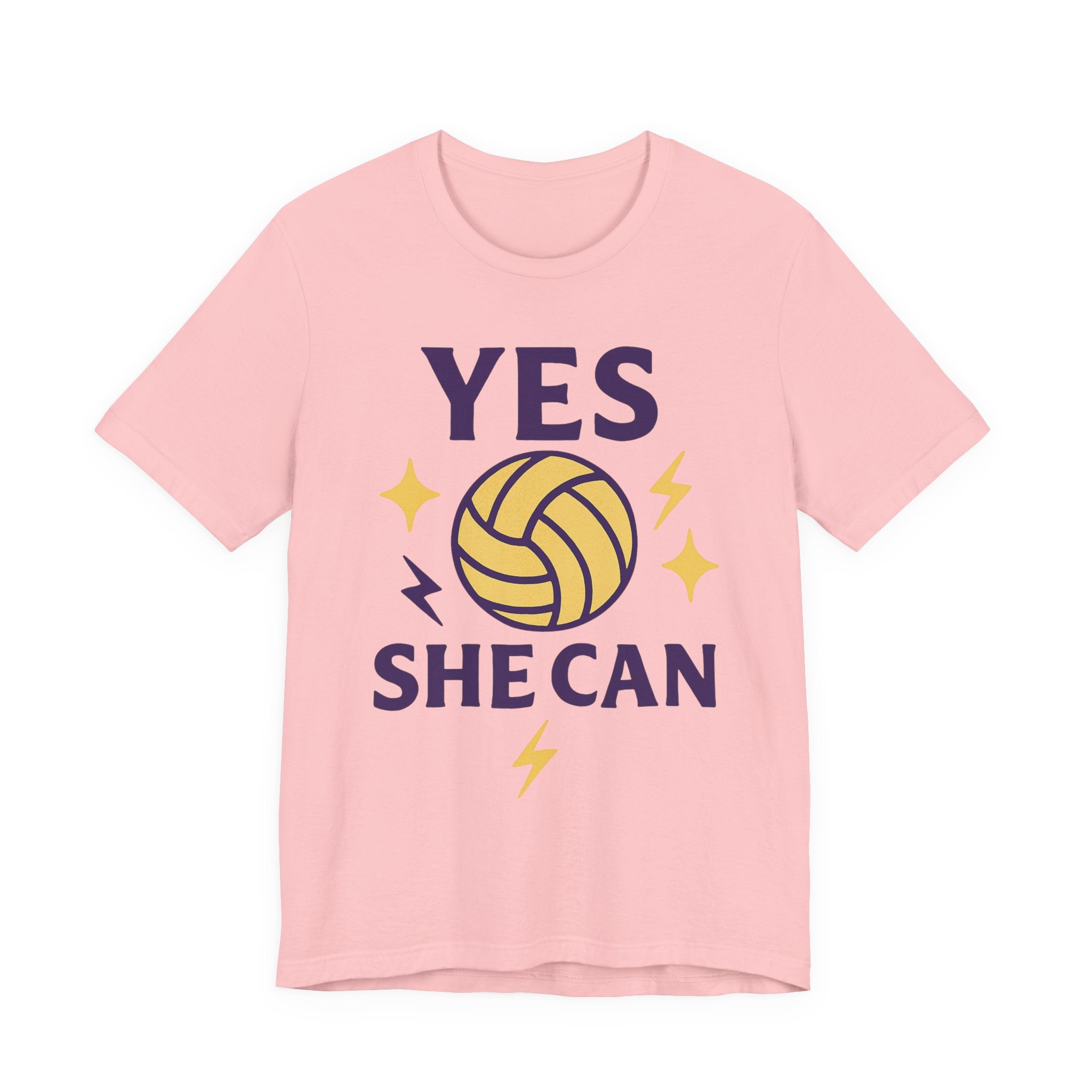 Yes, She Can Volleyball Unisex Tee