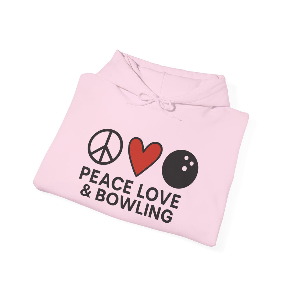 Peace Love & Bowling Hoodie