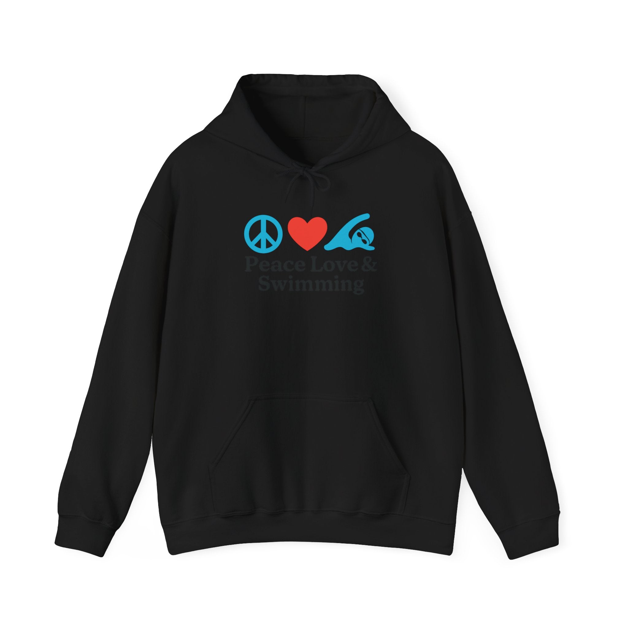 Peace Love & Swimming Hoodie
