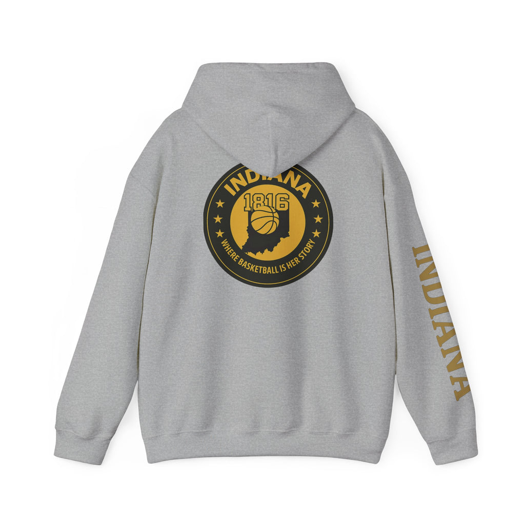 Hoodie — Indiana Basketball 1816 Vintage State Emblem