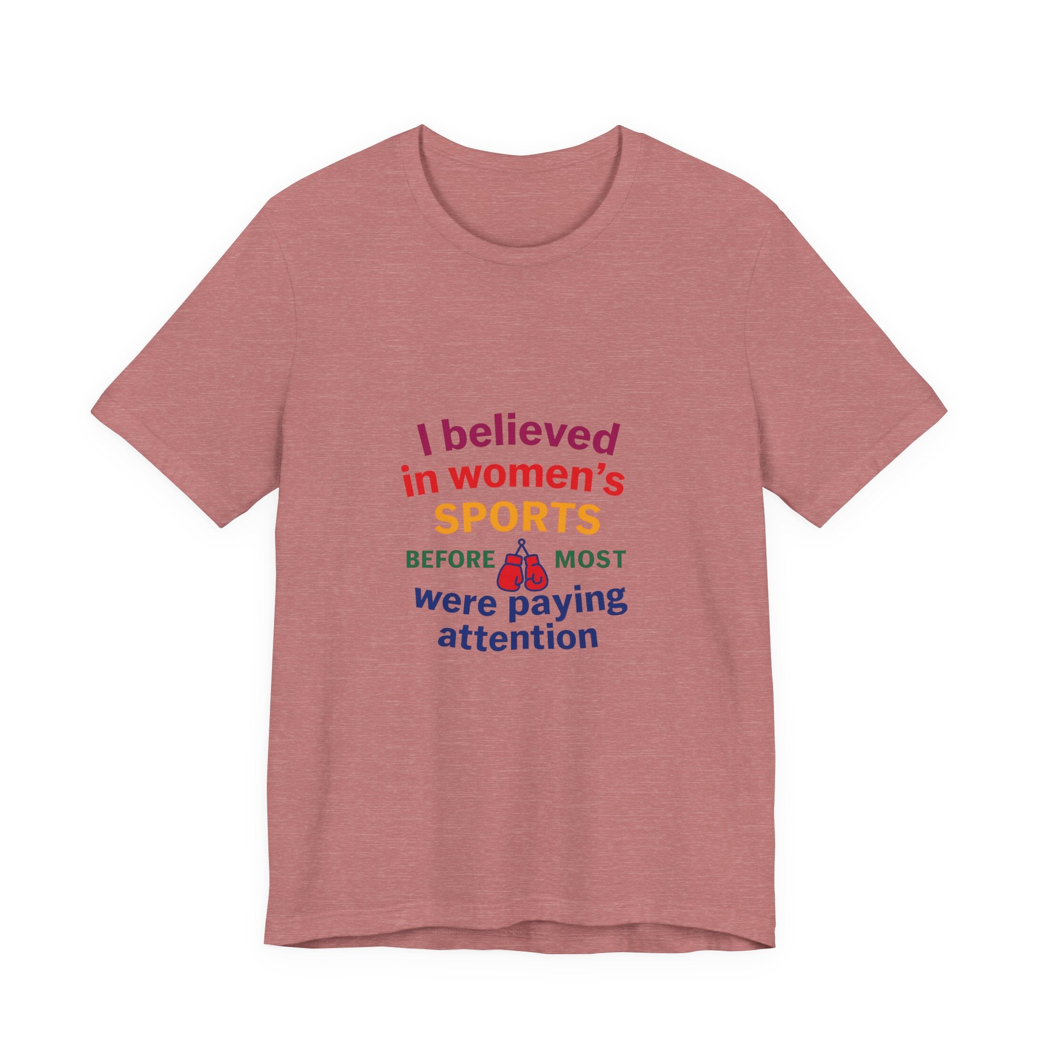 Women's Sports Believer Tee, Unisex Jersey Short Sleeve Tee
