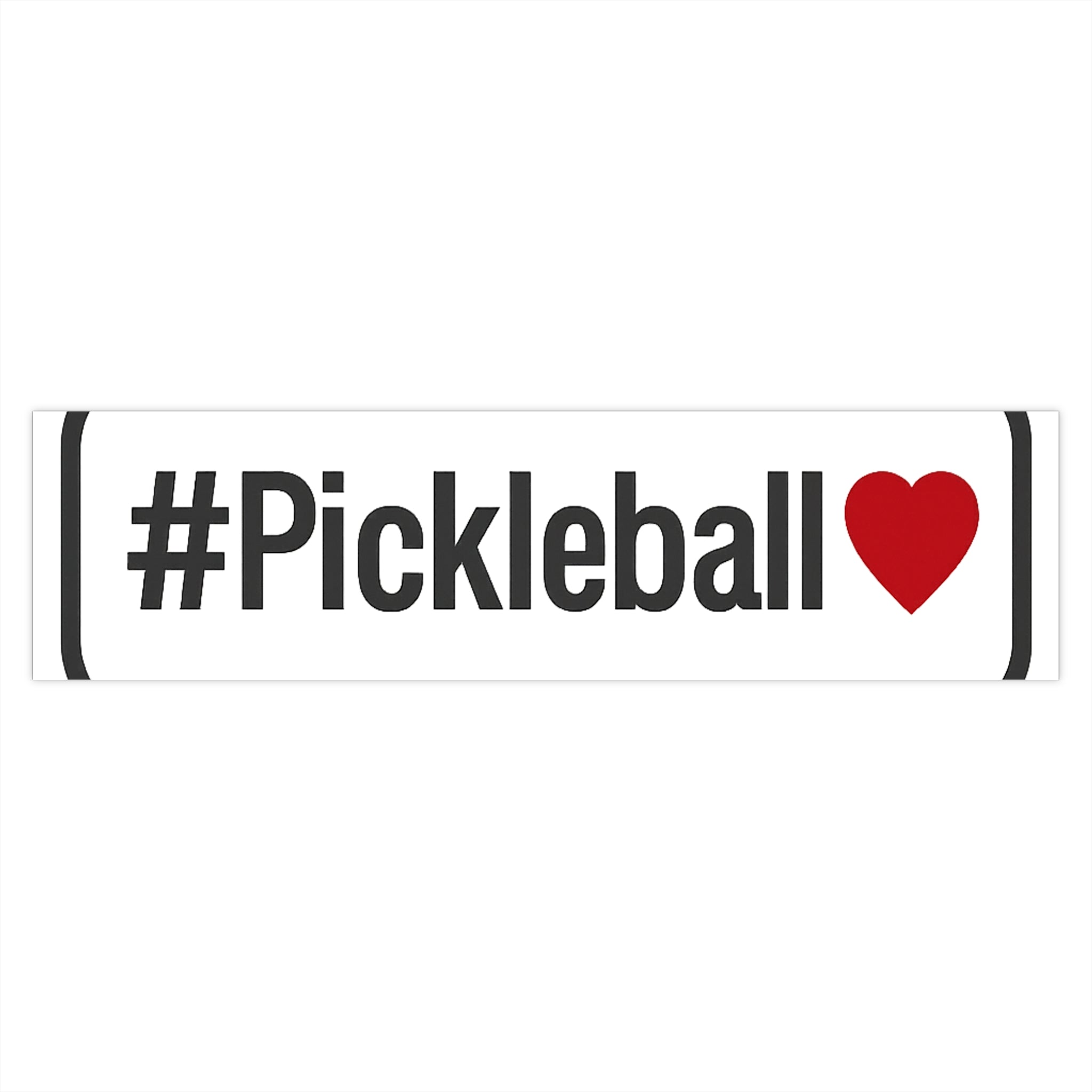 Pickleball Love Bumper Sticker