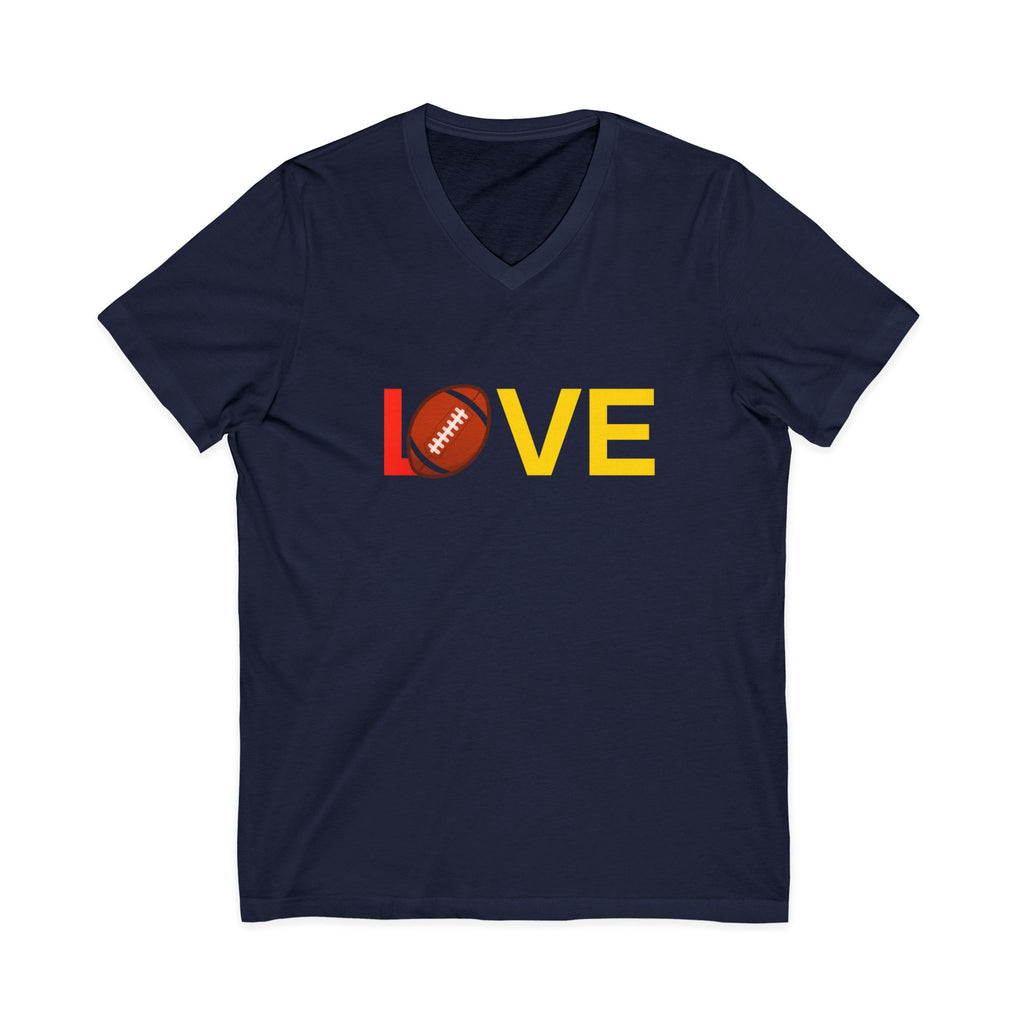 Football Love V-Neck Tee