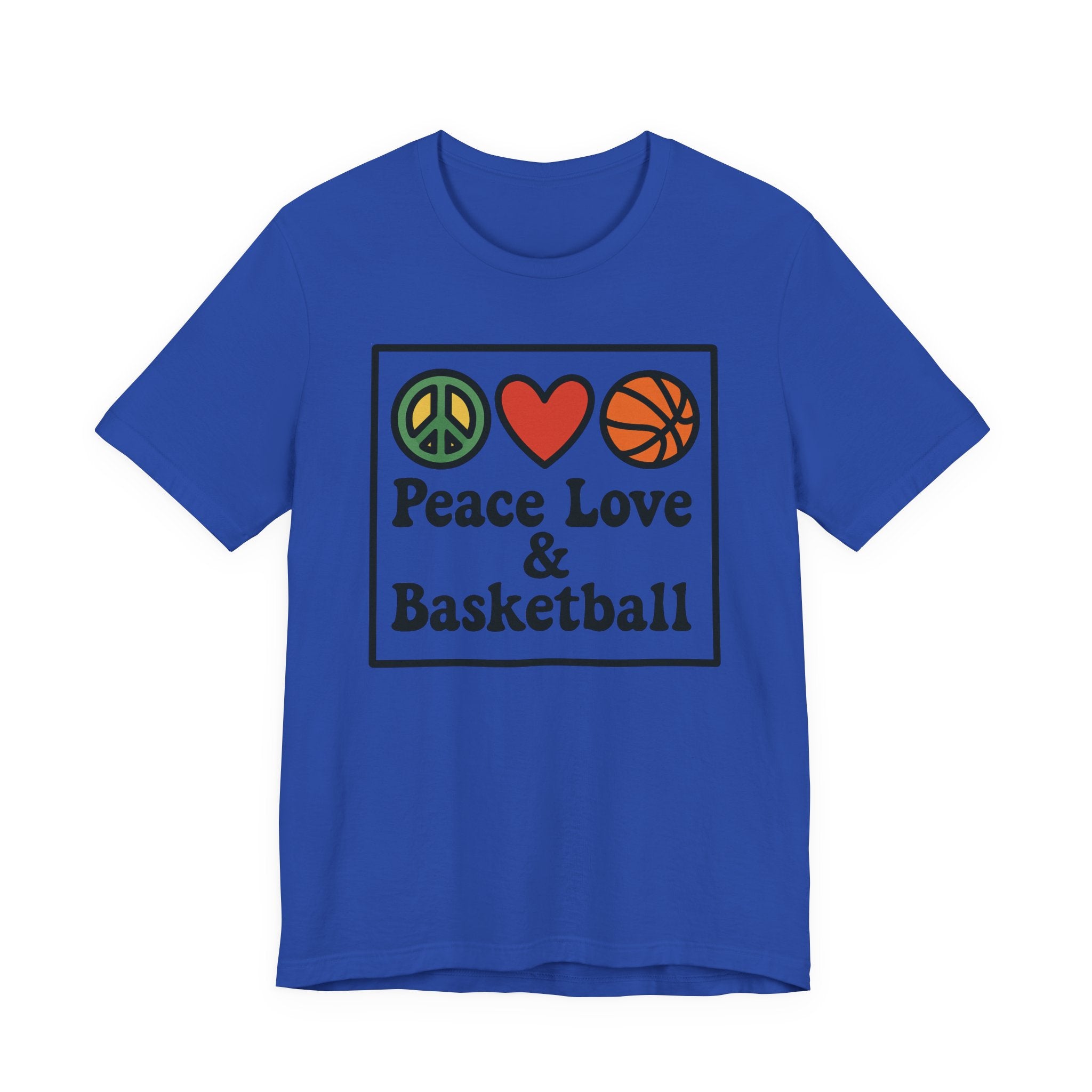 Peace, Love & Basketball Tee for Sports Lovers