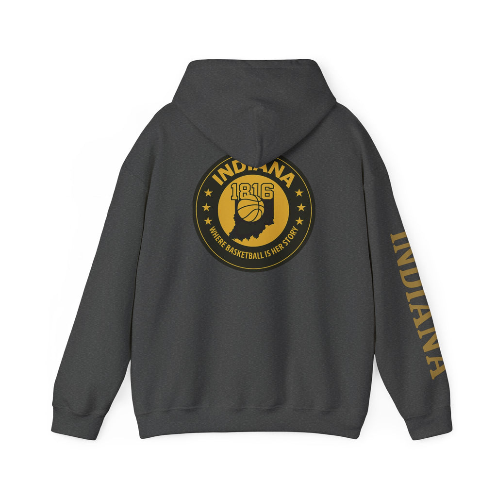 Hoodie — Indiana Basketball 1816 Vintage State Emblem