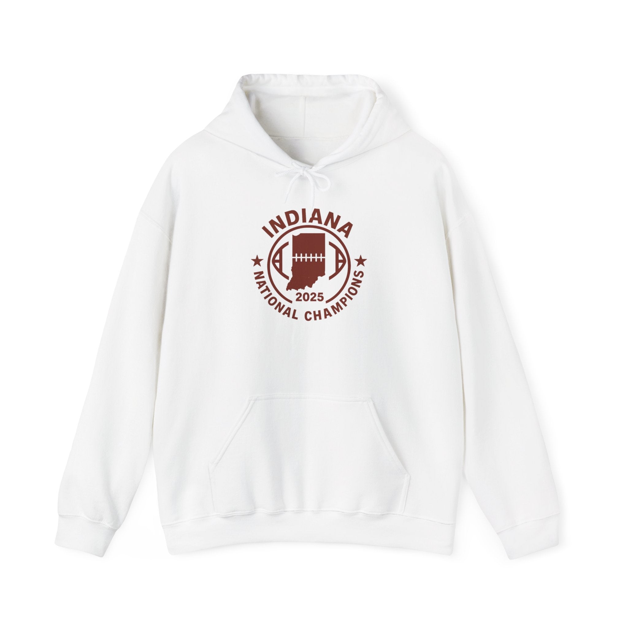 Indiana National Champions 2025 Hoodie — Retro Football Emblem