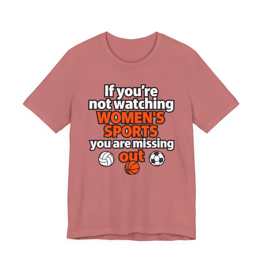 Women’s Sports Awareness Tee, Sports Advocate Shirt