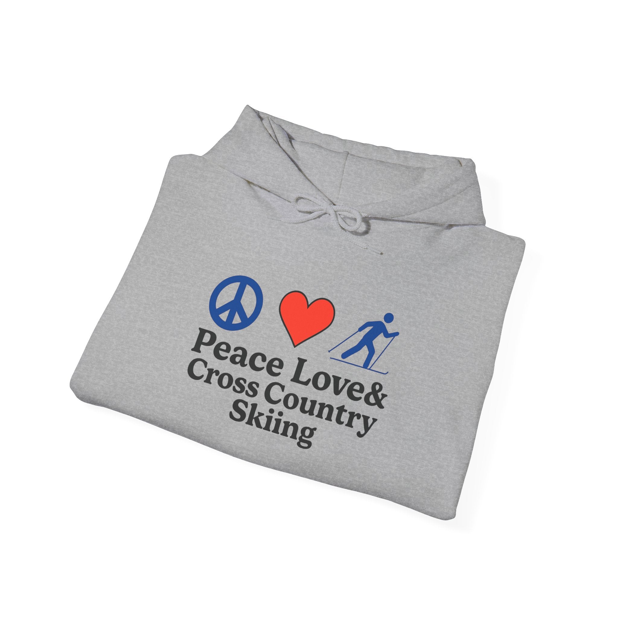 Peace Love & Cross Country Skiing Hoodie