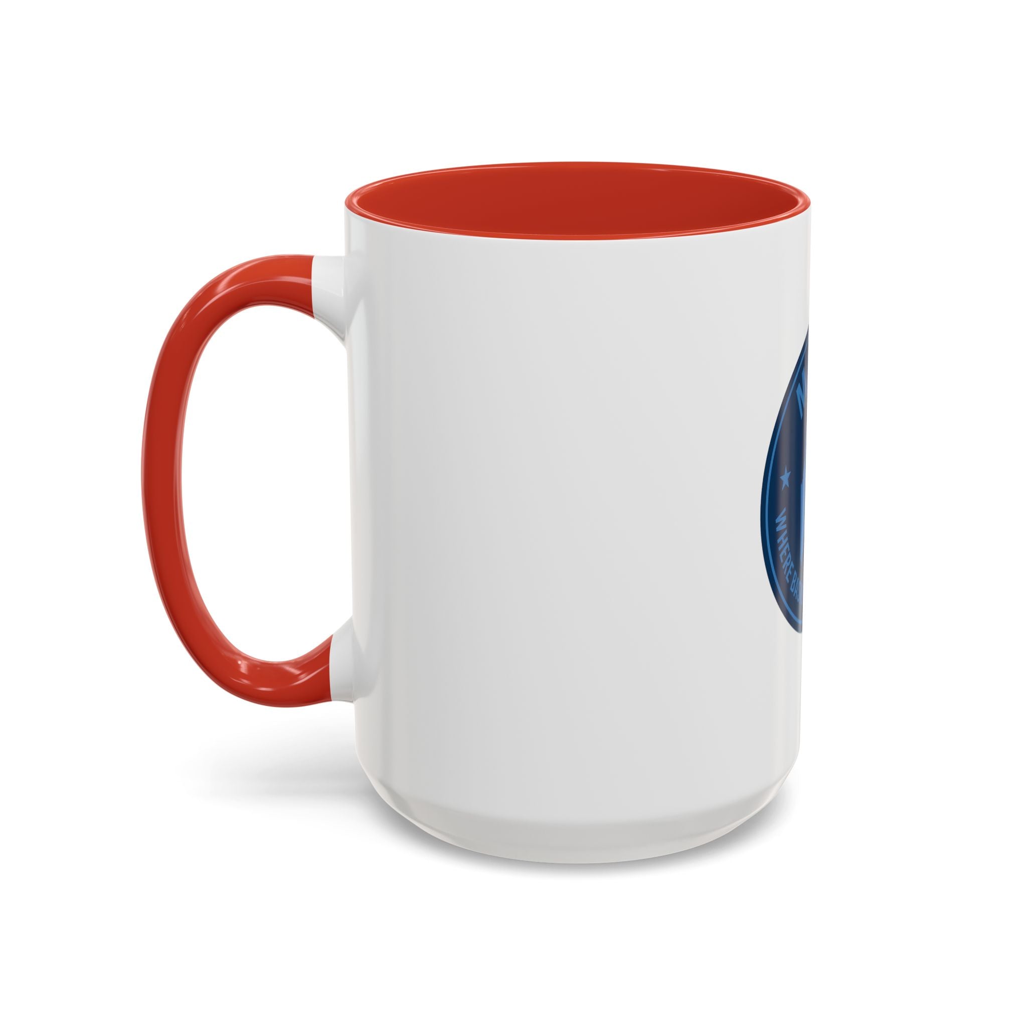 Maine Basketball Mug – 'Where Basketball Is Her Story' Accent Coffee Cup (11/15oz)
