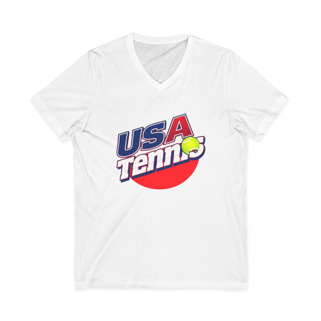 USA Tennis V-Neck Tee for Sports Enthusiasts