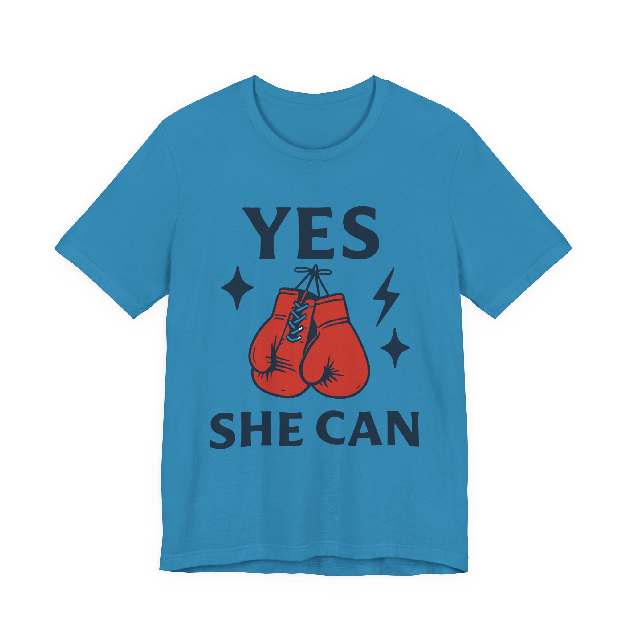 Yes, She Can Boxing Unisex Tee