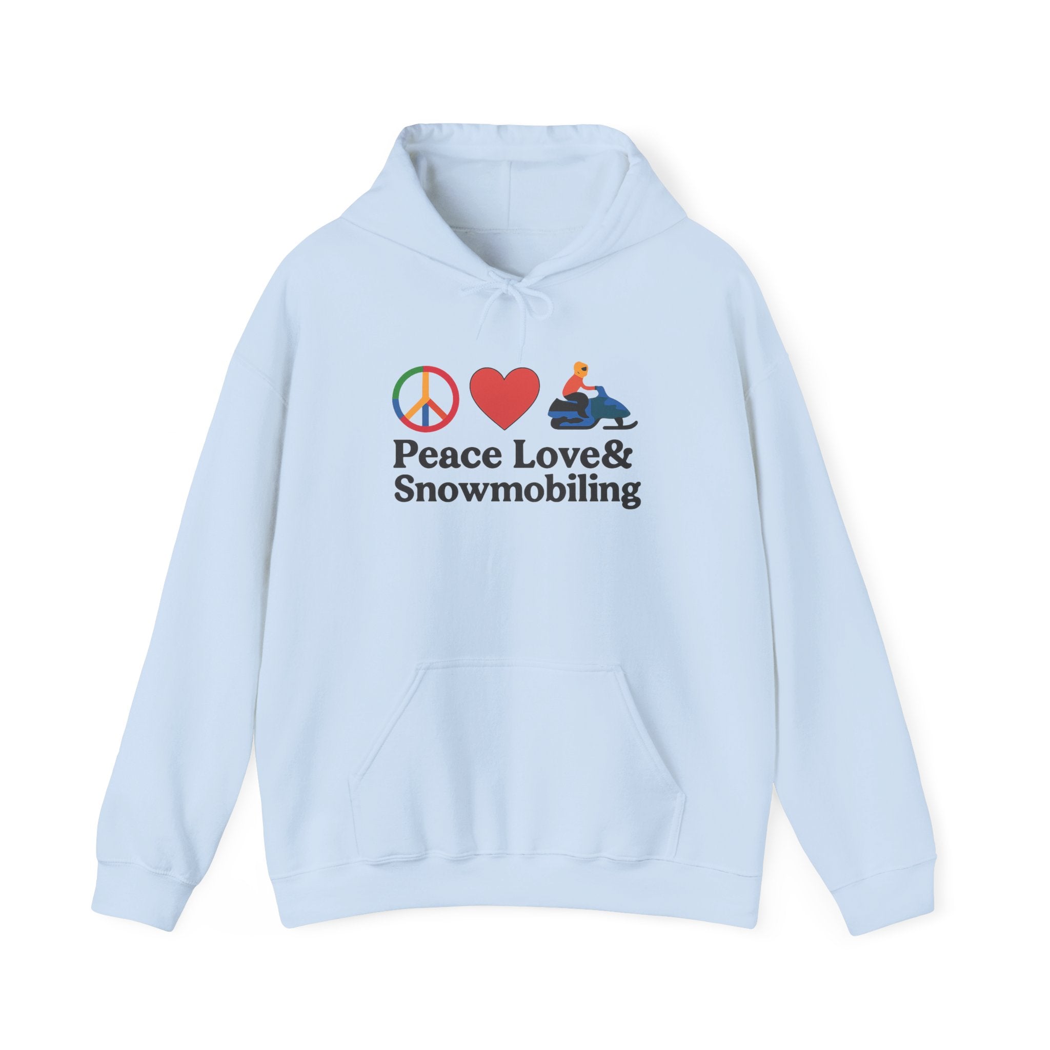 Peace Love & Snowmobiling Hoodie