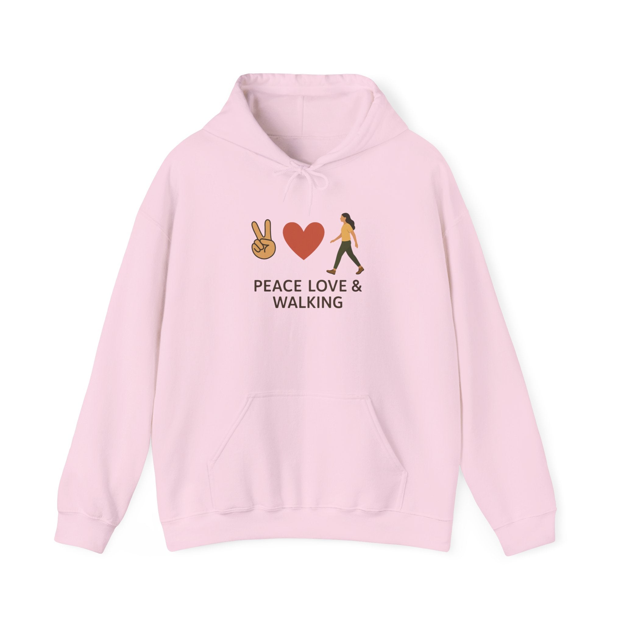 Peace Love & Walking Hoodie