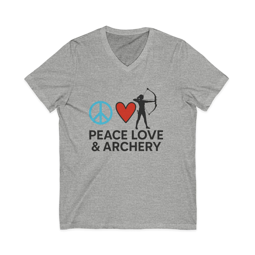 Peace Love & Archery V-Neck Tee