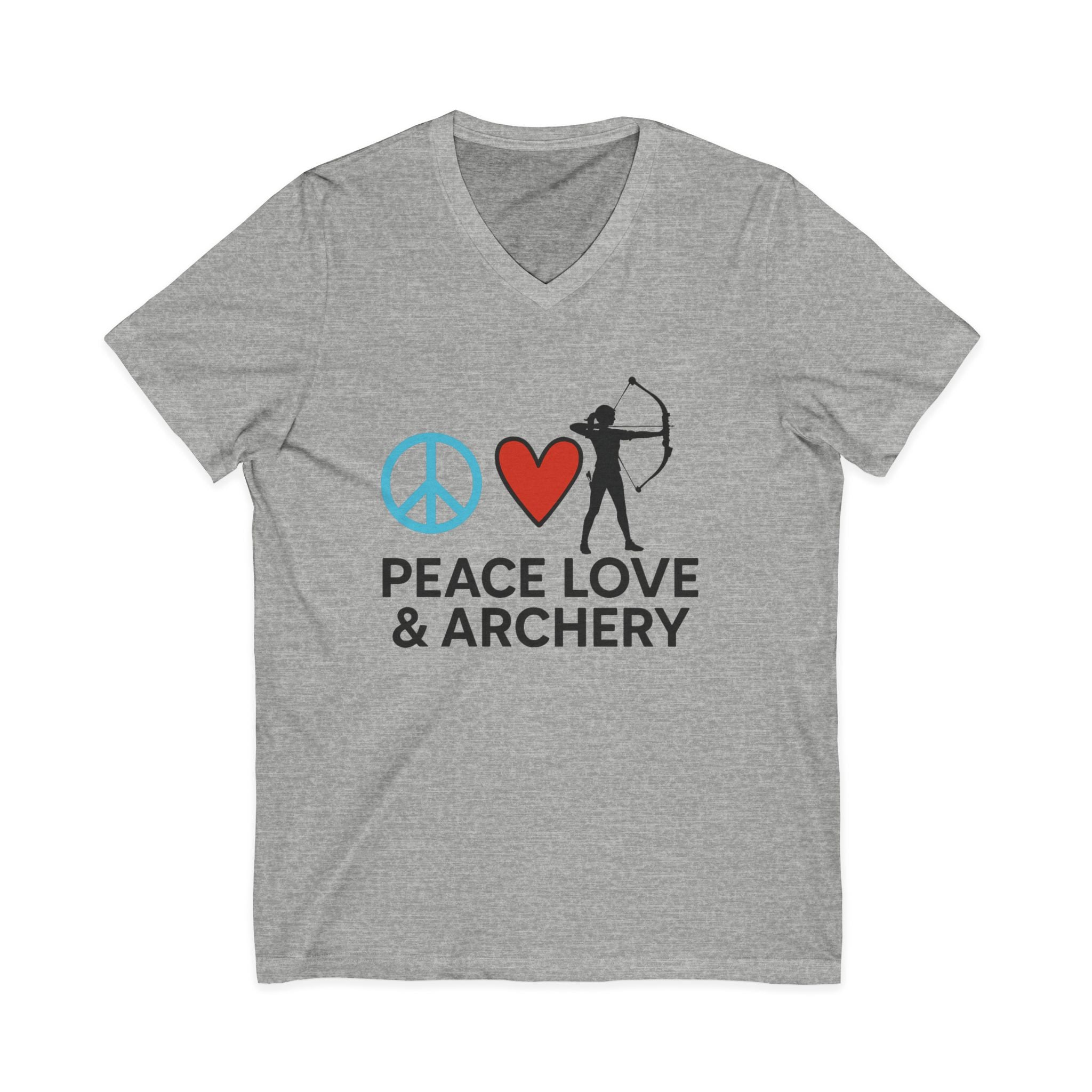 Peace Love & Archery V-Neck Tee