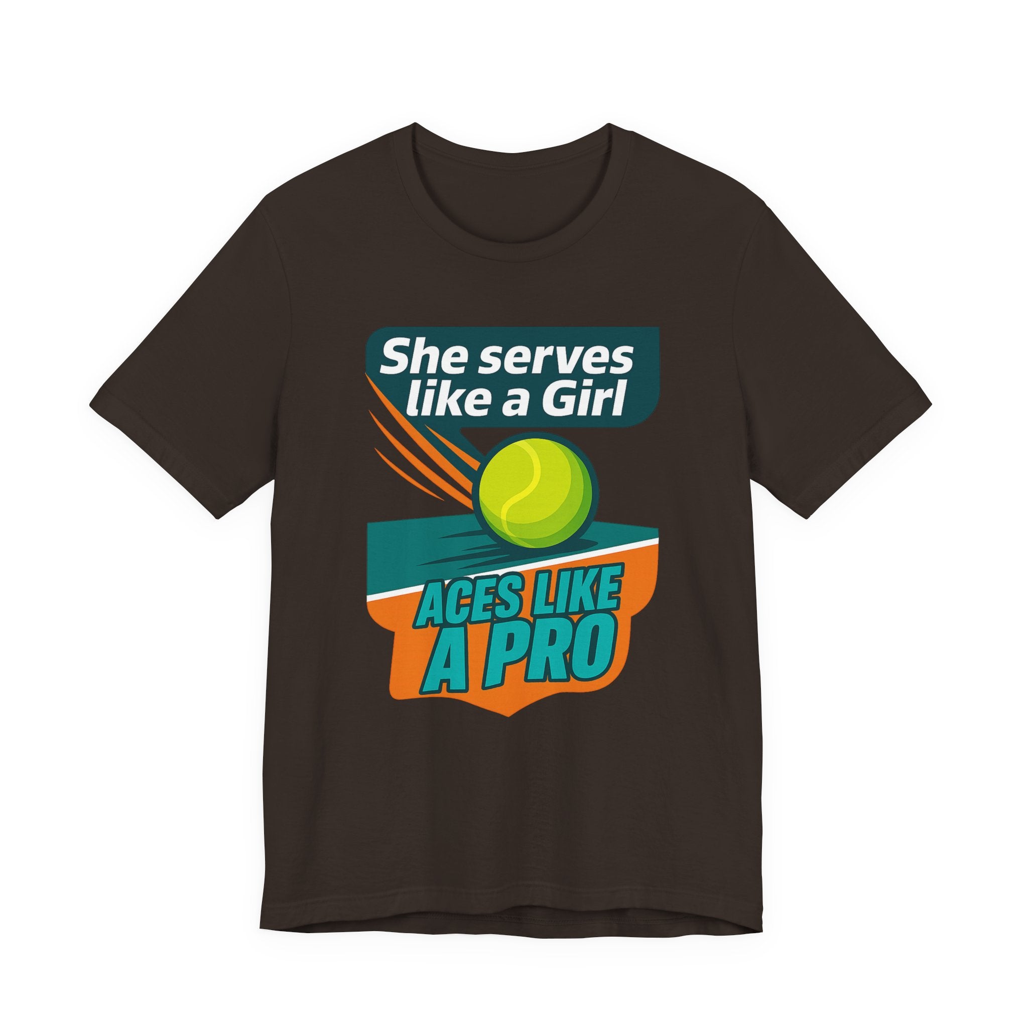 Empowering Tennis Tee - She Serves Like A Girl