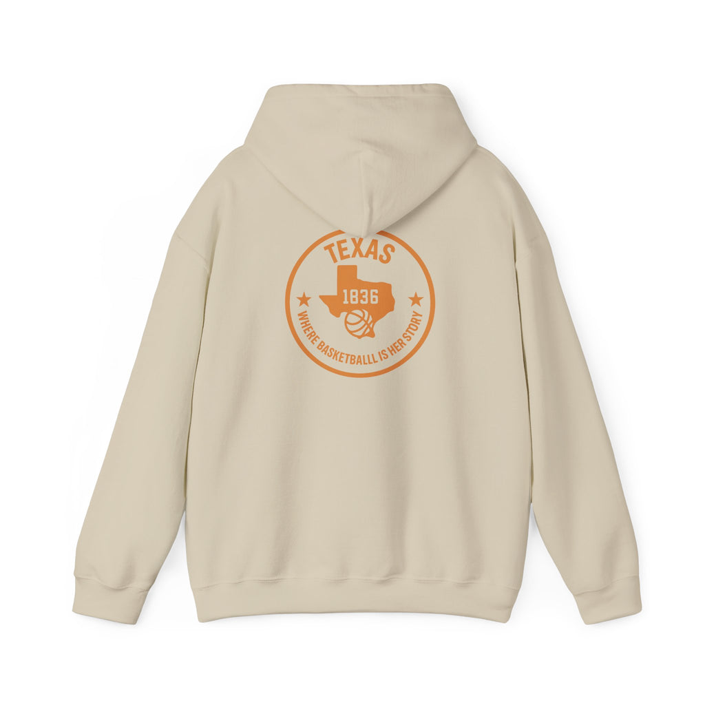 Texas 1836 Basketball Hoodie — Retro State Pride Pullover