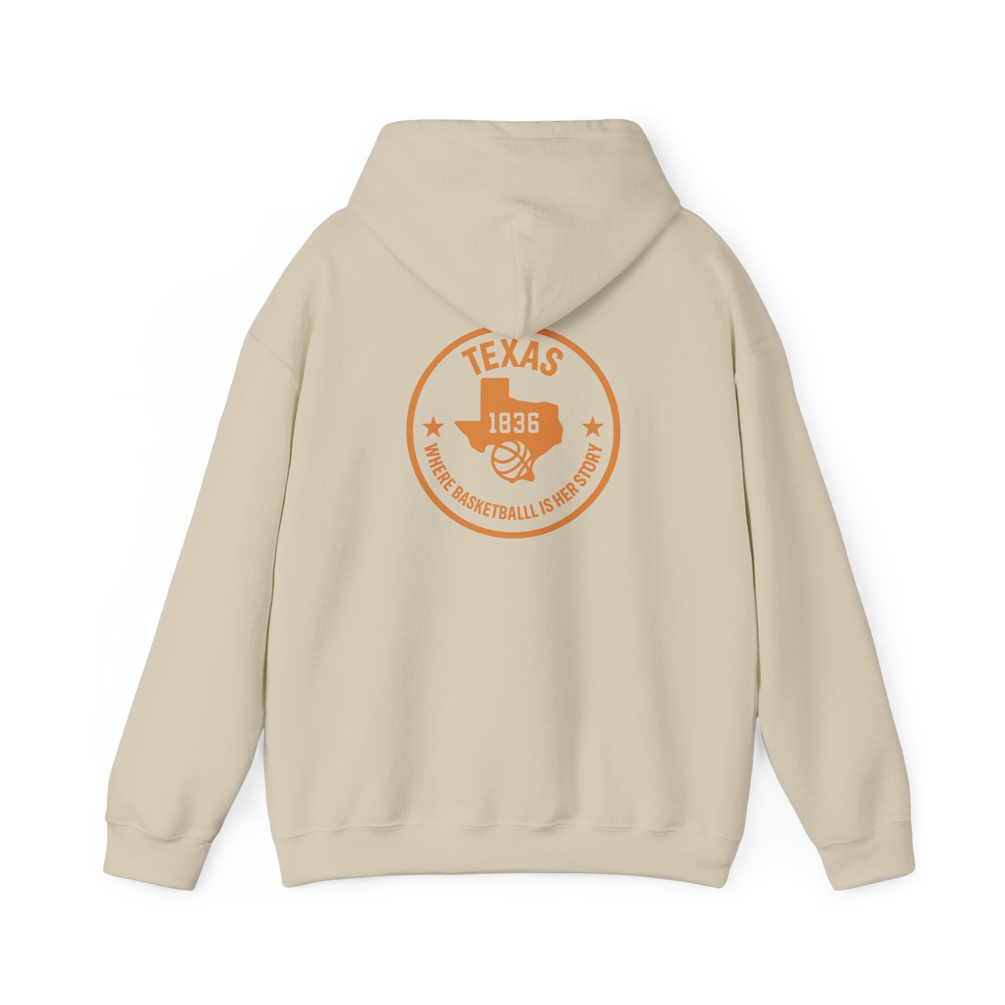 Texas 1836 Basketball Hoodie — Retro State Pride Pullover