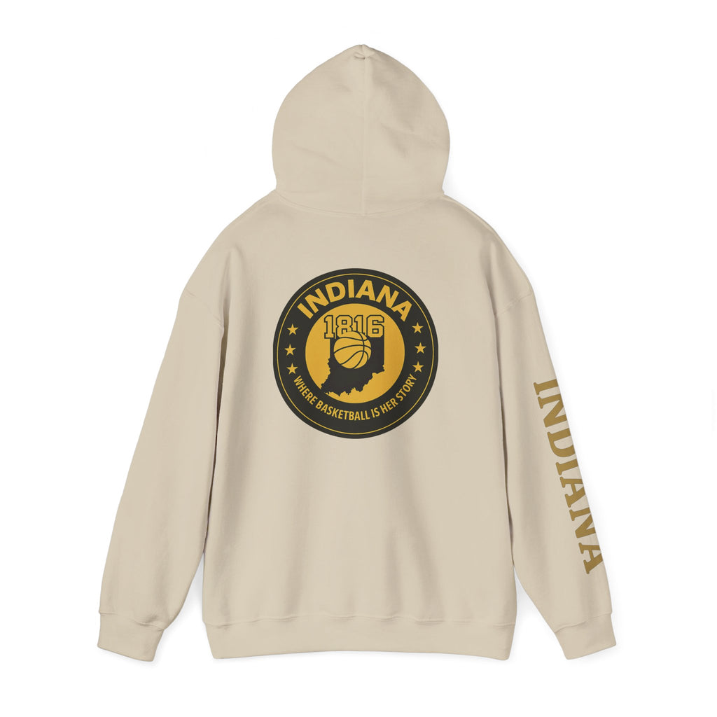 Hoodie — Indiana Basketball 1816 Vintage State Emblem