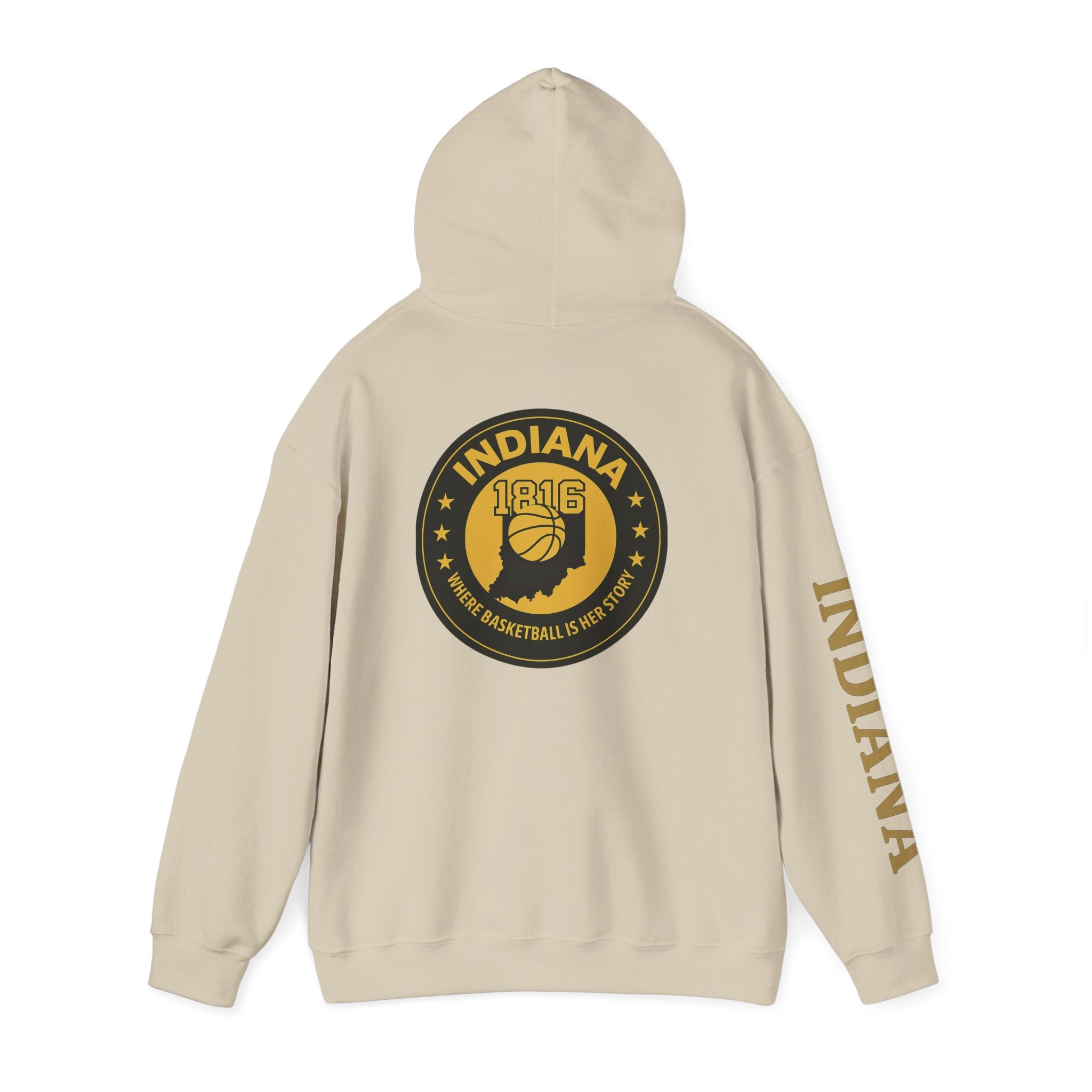 Hoodie — Indiana Basketball 1816 Vintage State Emblem