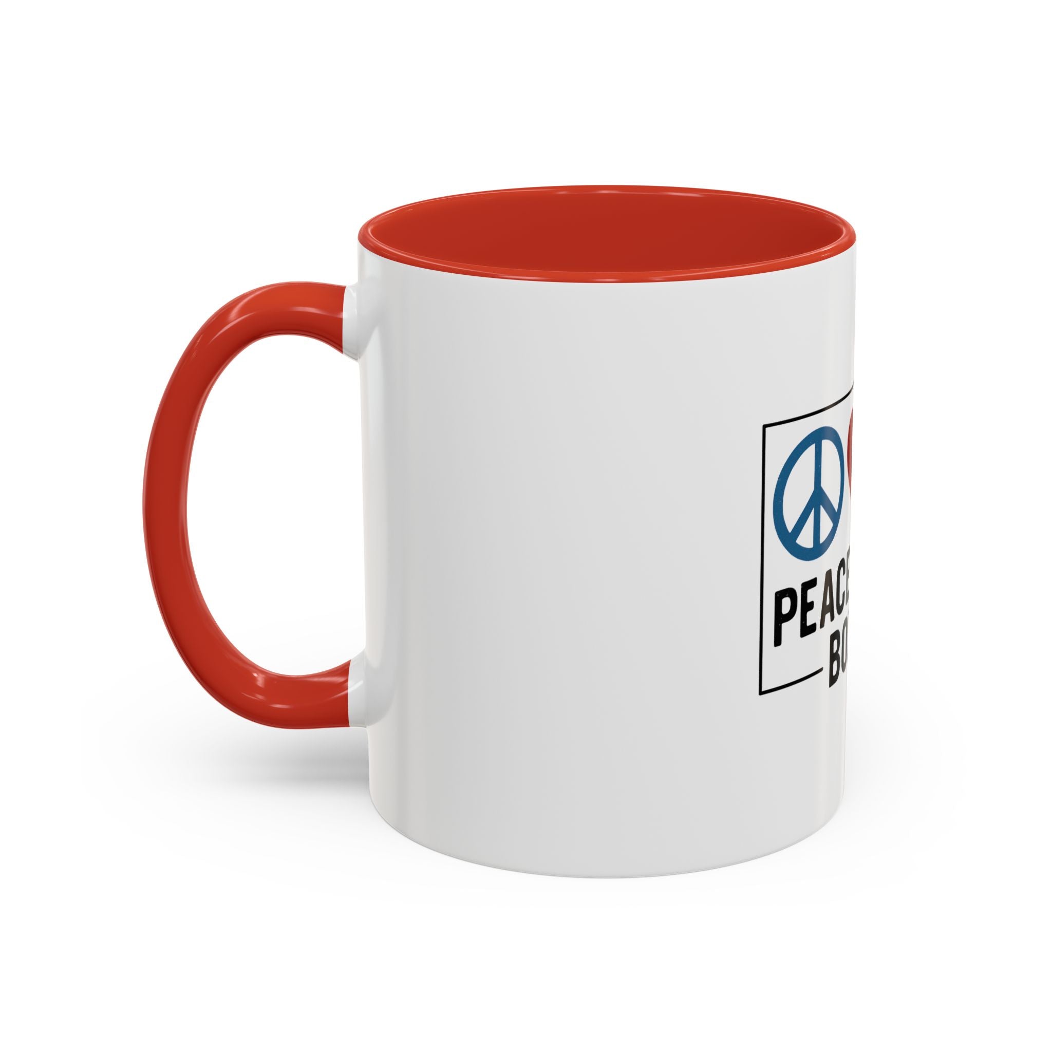 Peace Love & Boxing Mug | Accent Coffee Mug