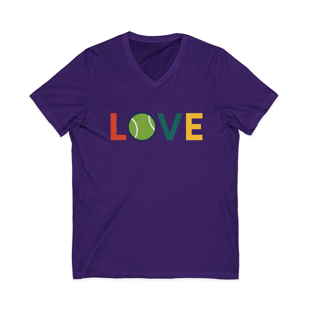 Love Tennis V-Neck Tee