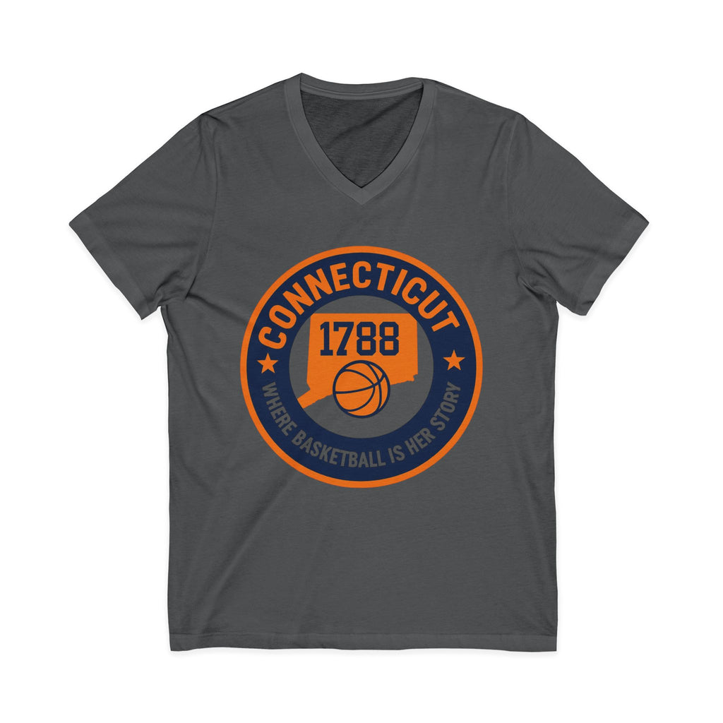 Connecticut Basketball V-Neck Tee - Celebrate Your Love for the Game!