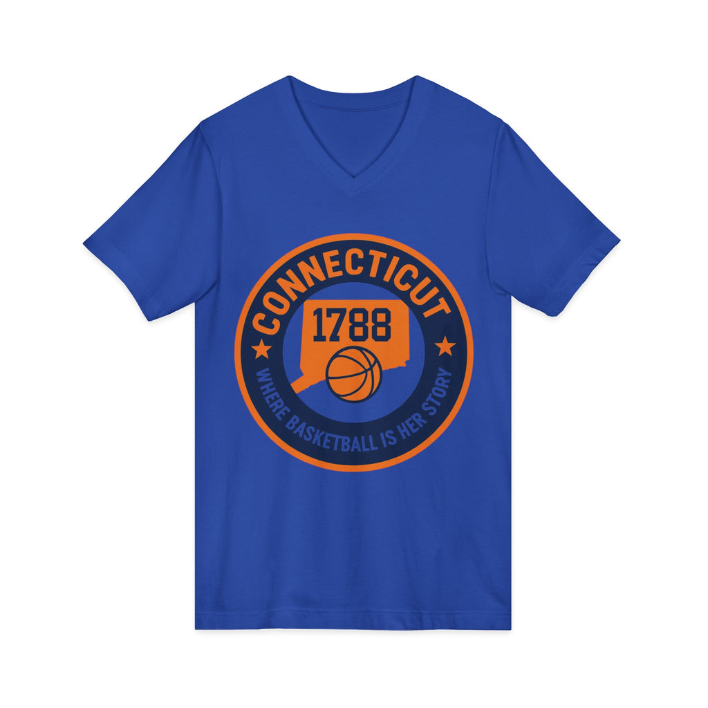 Connecticut Basketball V-Neck Tee - Celebrate Your Love for the Game!