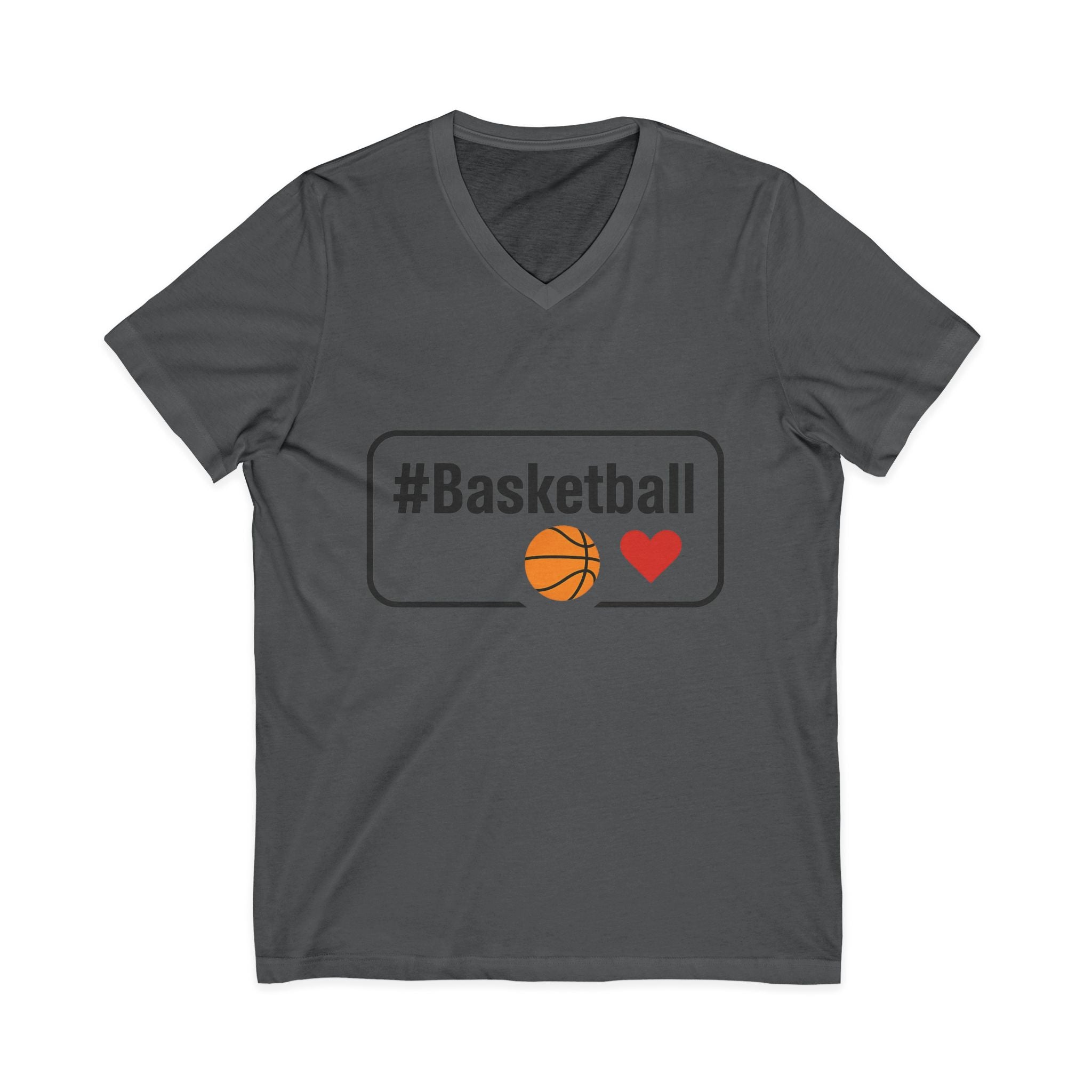 Basketball Love V-Neck Tee