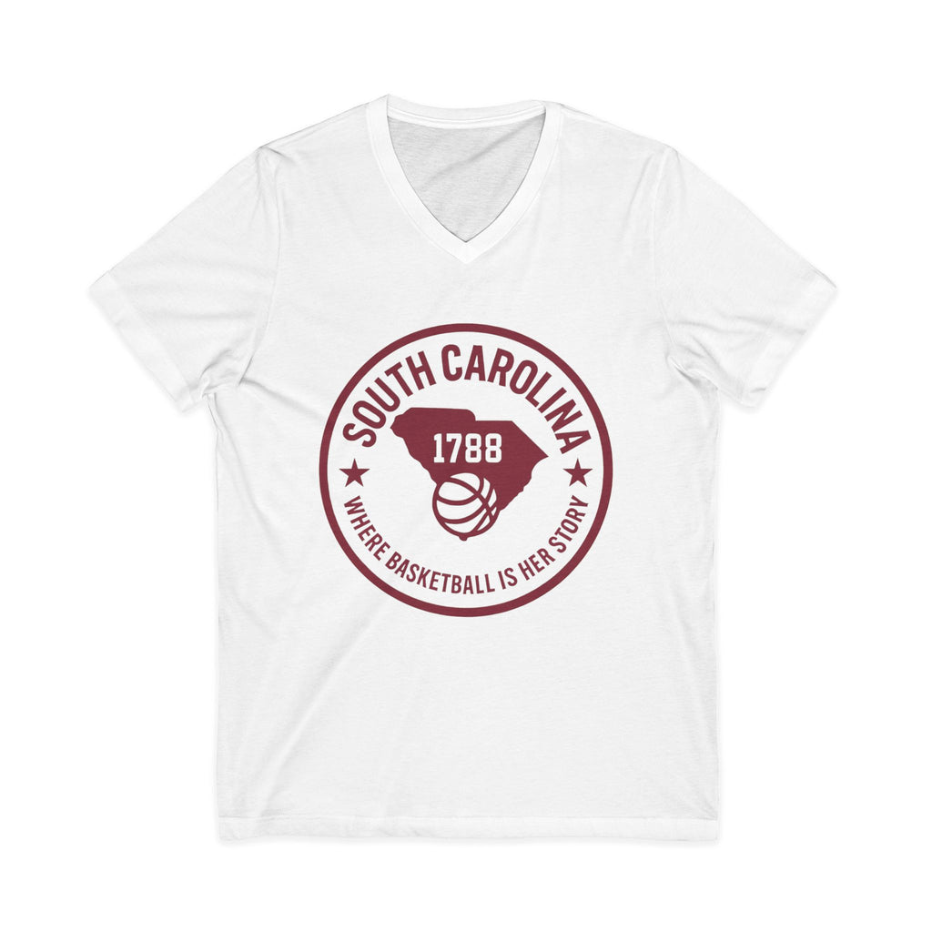 South Carolina 1788 Basketball V-Neck Tee