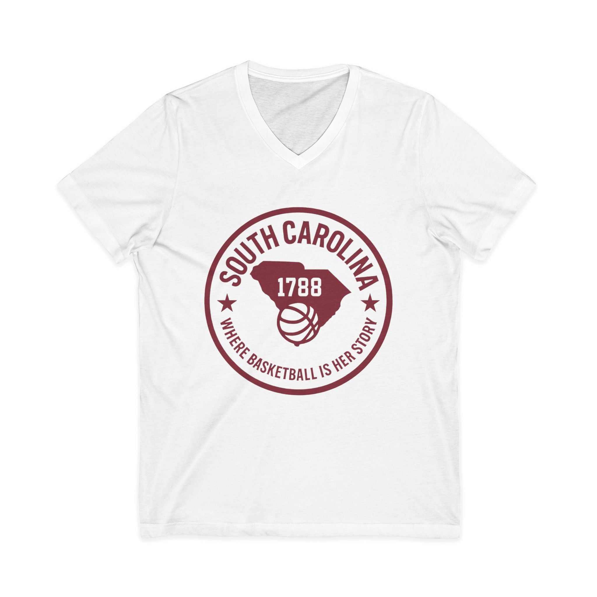 South Carolina 1788 Basketball V-Neck Tee