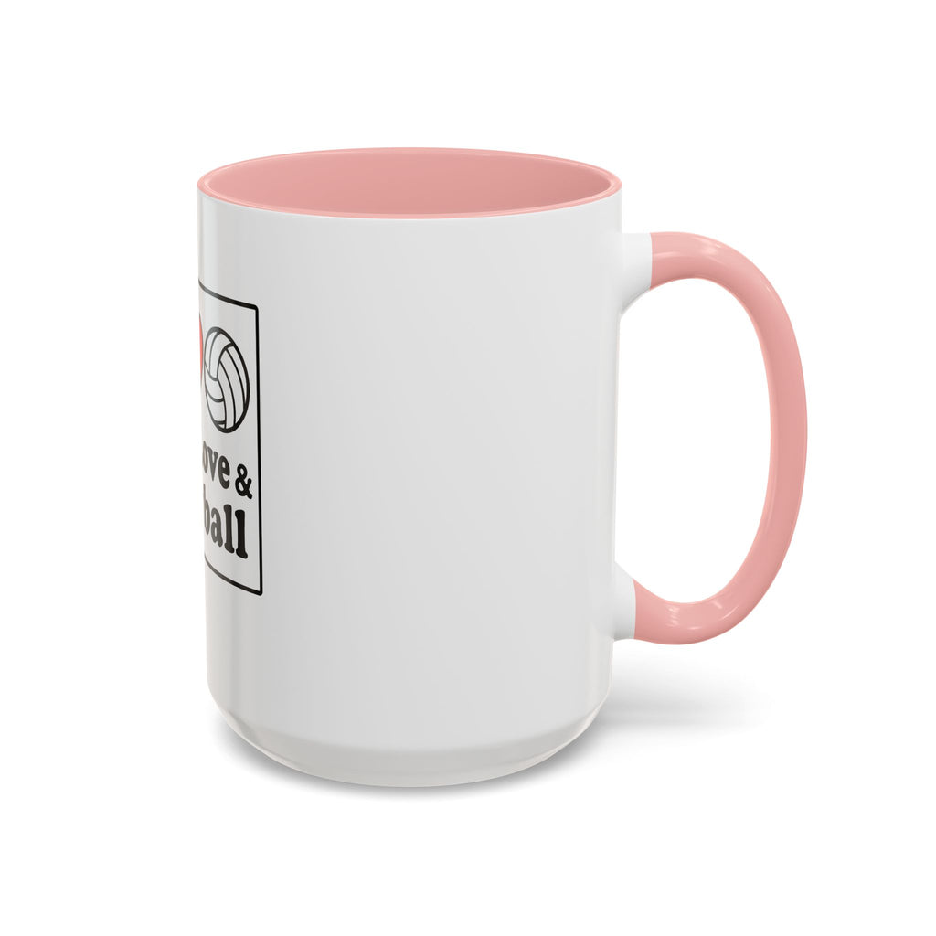 Peace Love & Volleyball Coffee Mug