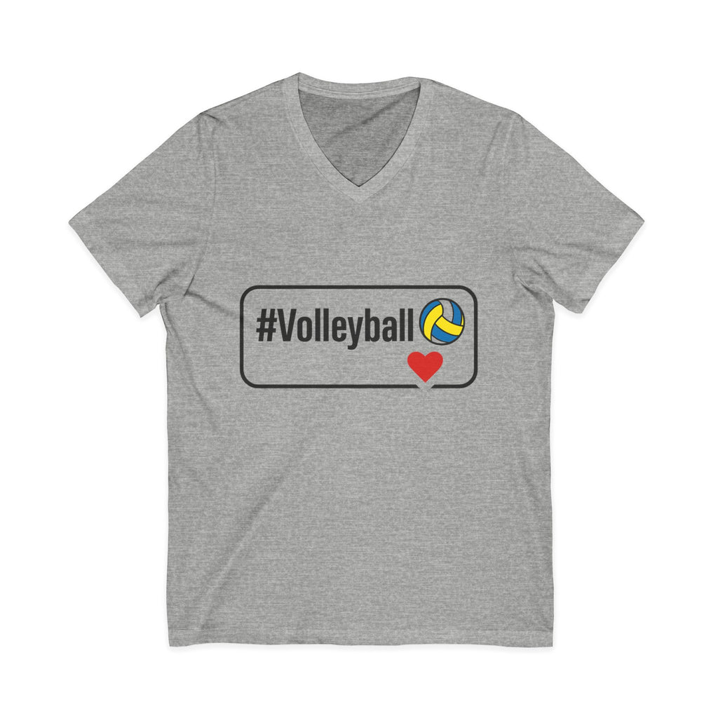 Unisex Volleyball V-Neck Tee - Love for the Game