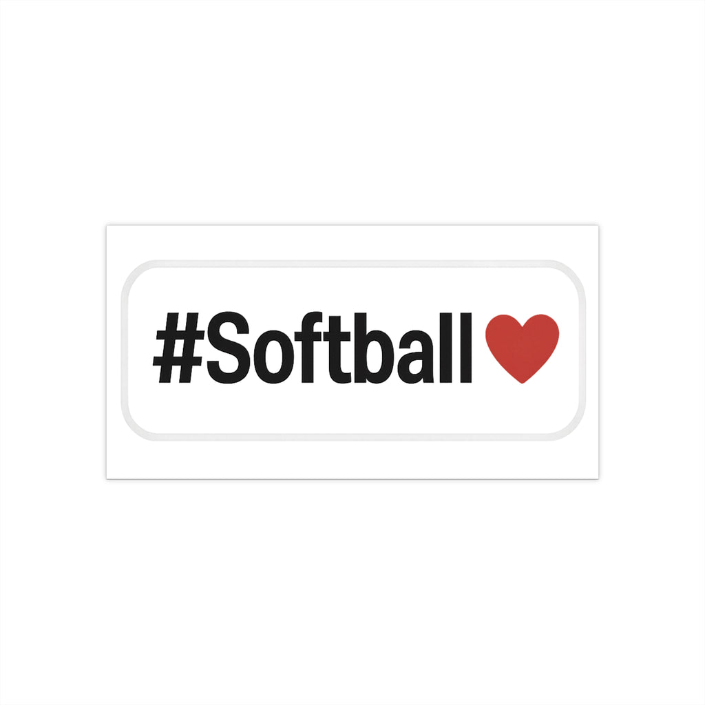 Softball Love Bumper Sticker