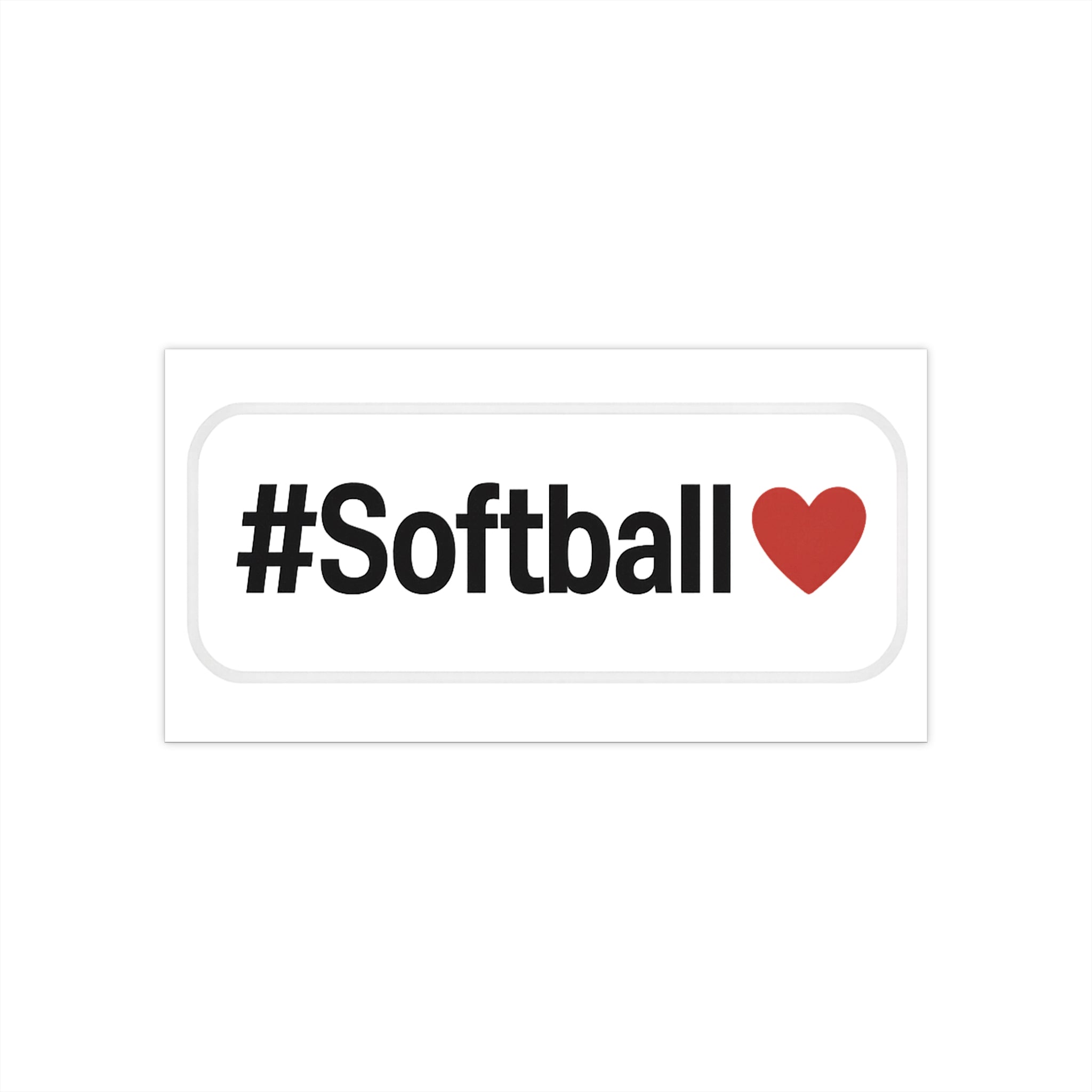 Softball Love Bumper Sticker
