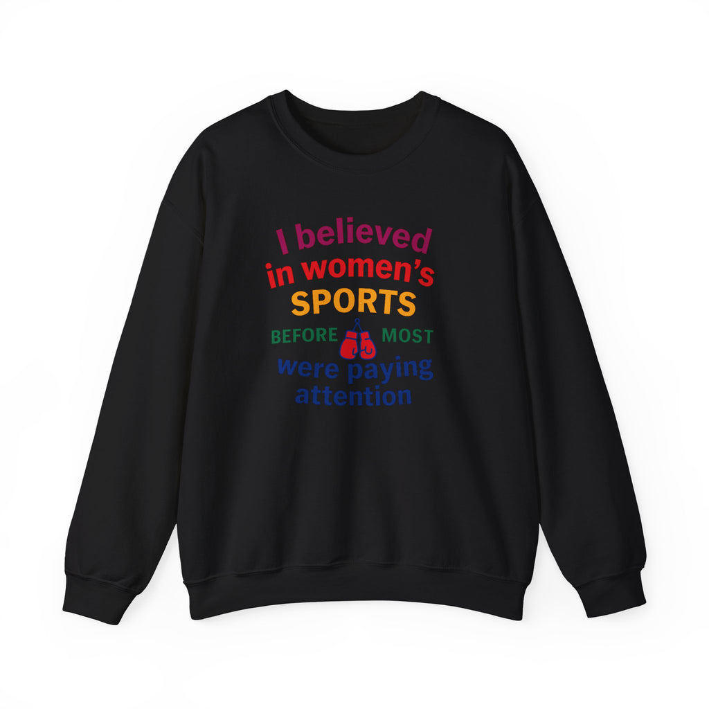Sporty Statement Crewneck Sweatshirt, Women's Sports