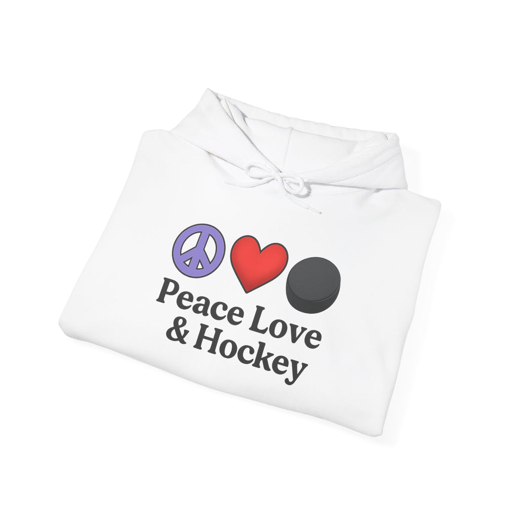 Peace Love & Hockey Hoodie