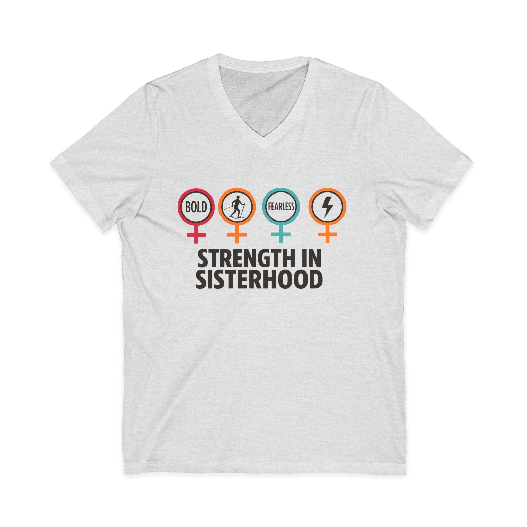 Empowering Sisterhood V-Neck Tee