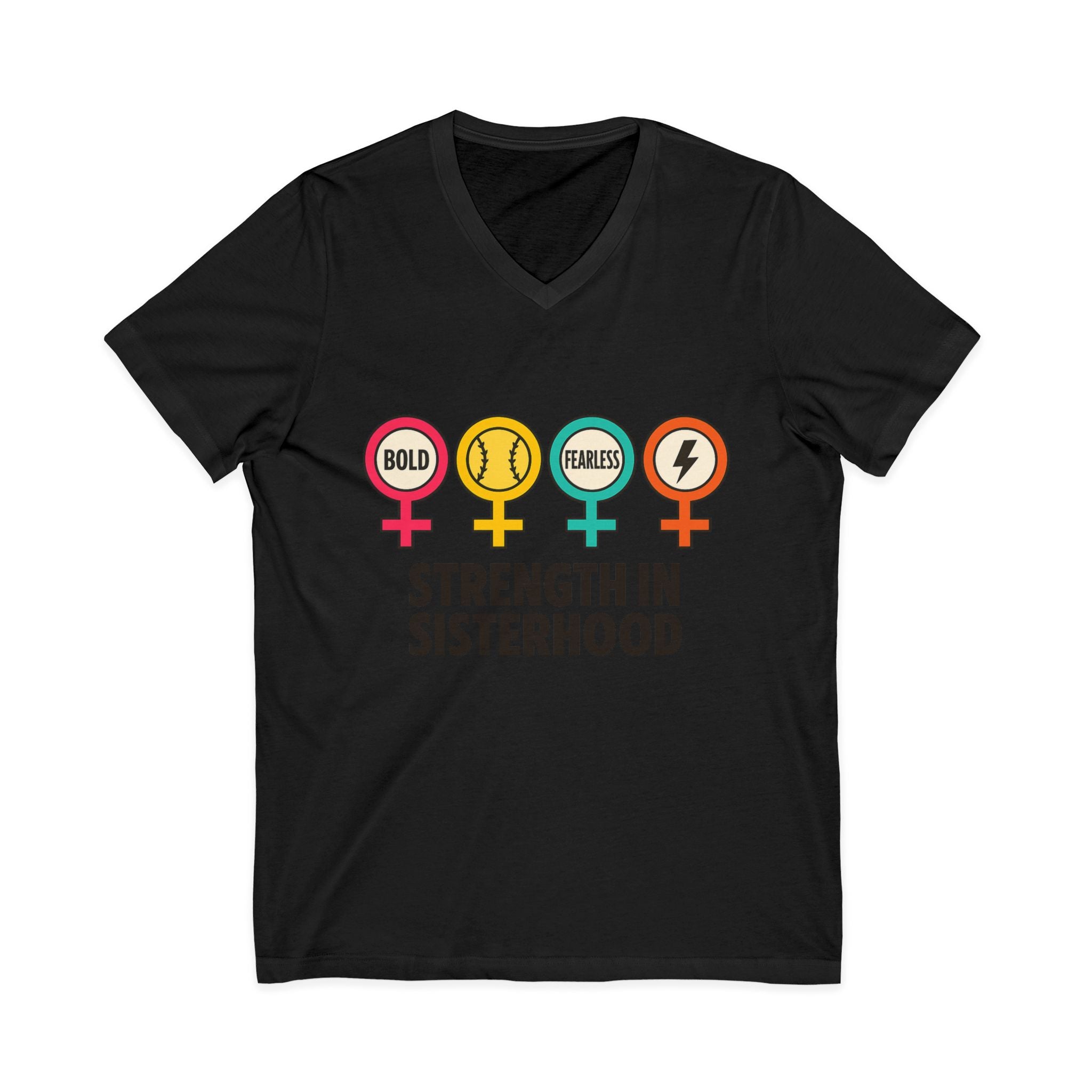 Strength in Sisterhood V-Neck Tee