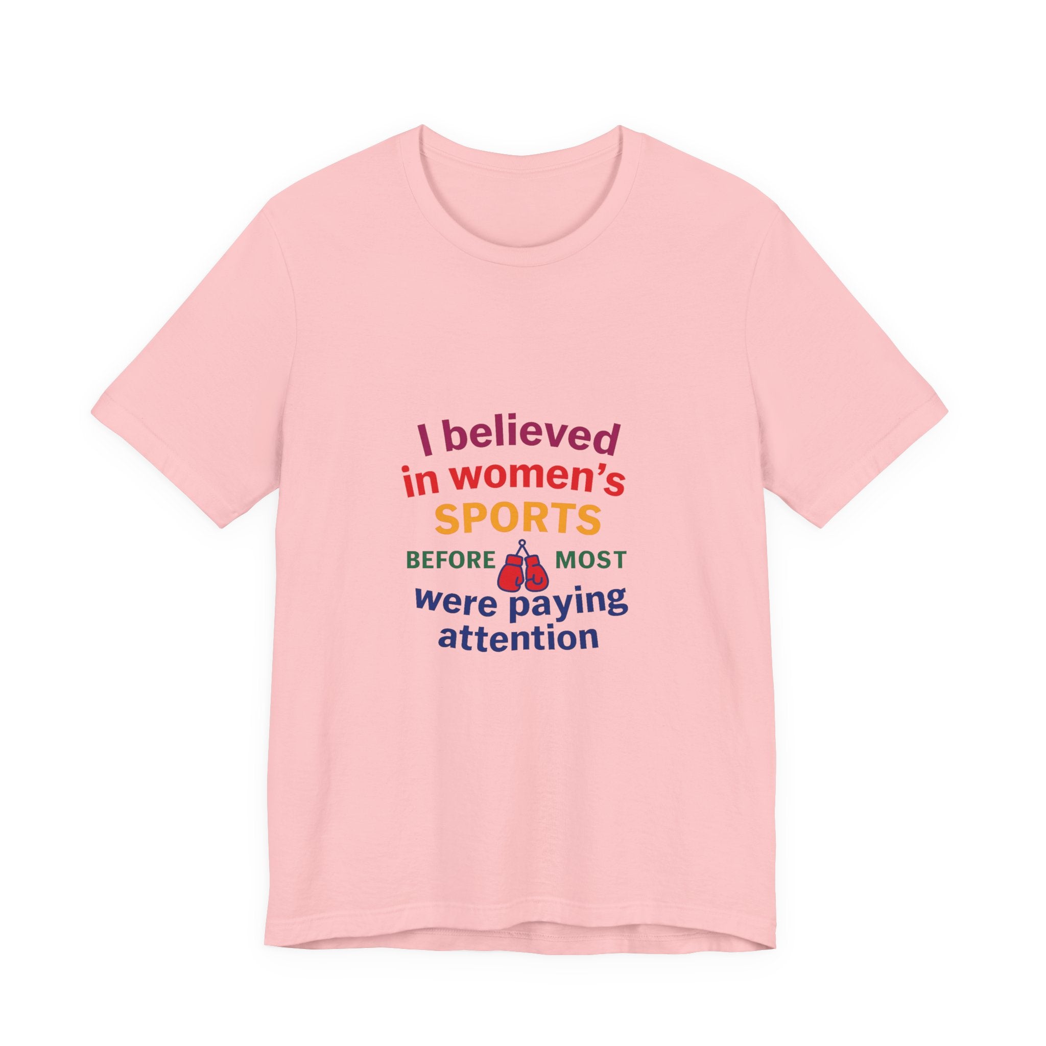 Women's Sports Believer Tee, Unisex Jersey Short Sleeve Tee