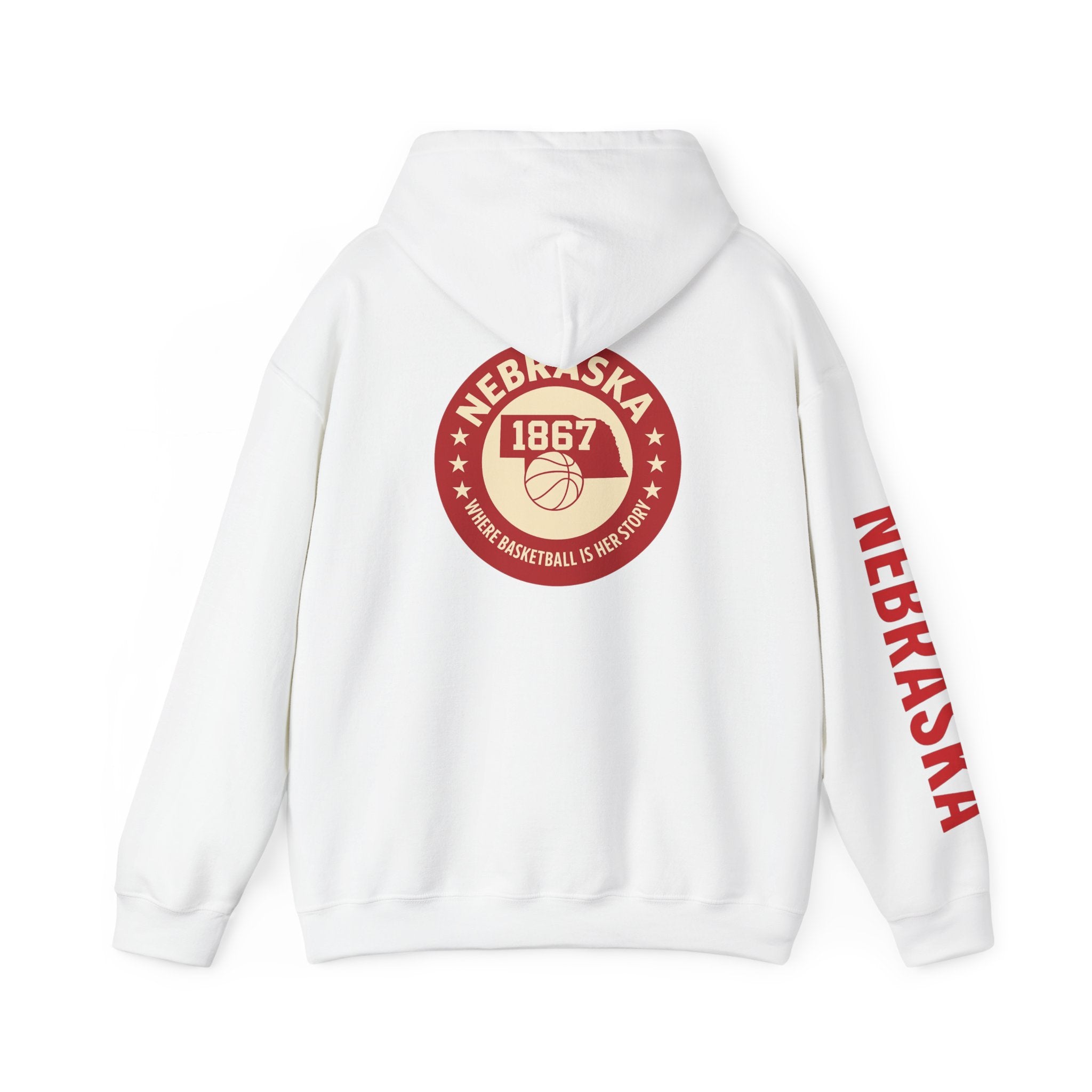 Nebraska 1867 Basketball Hoodie — Retro College Team Pullover