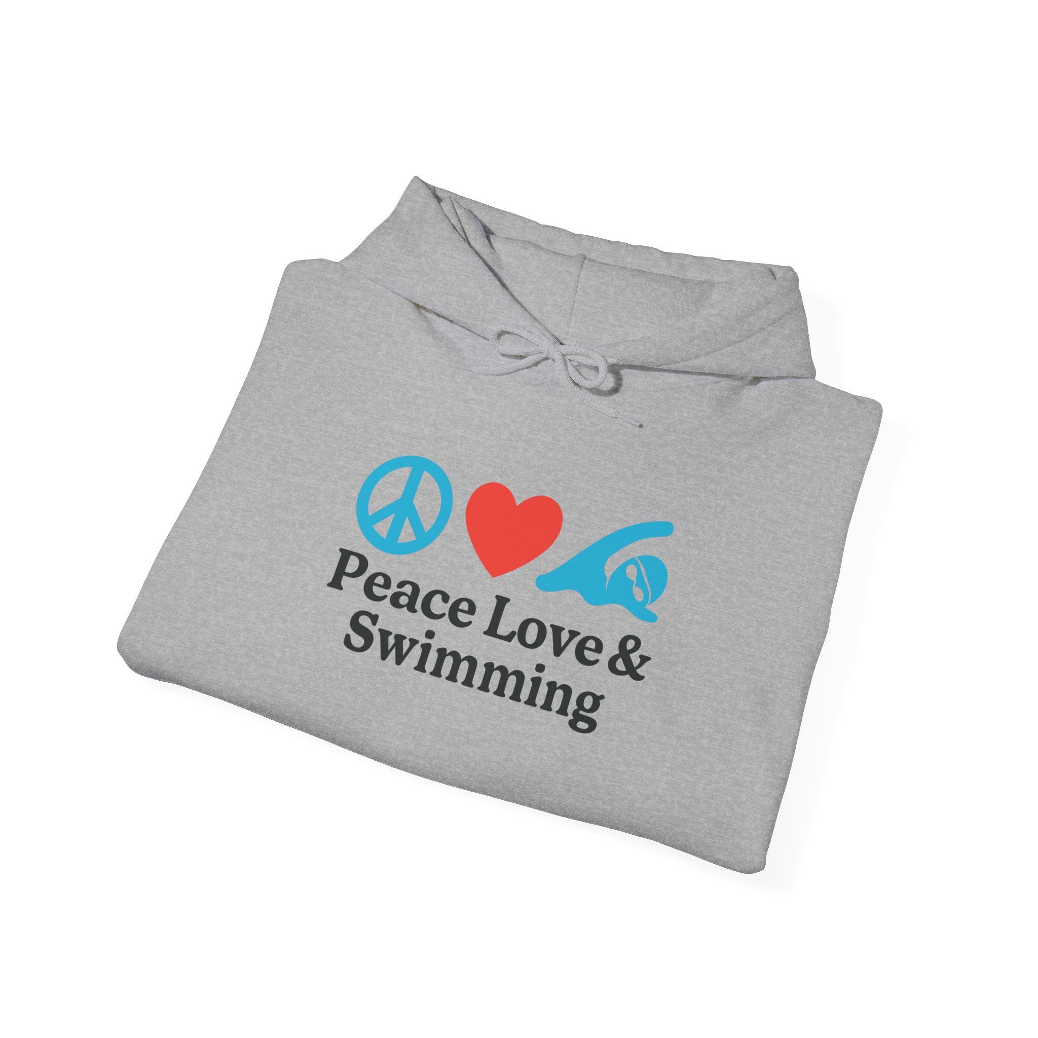 Peace Love & Swimming Hoodie