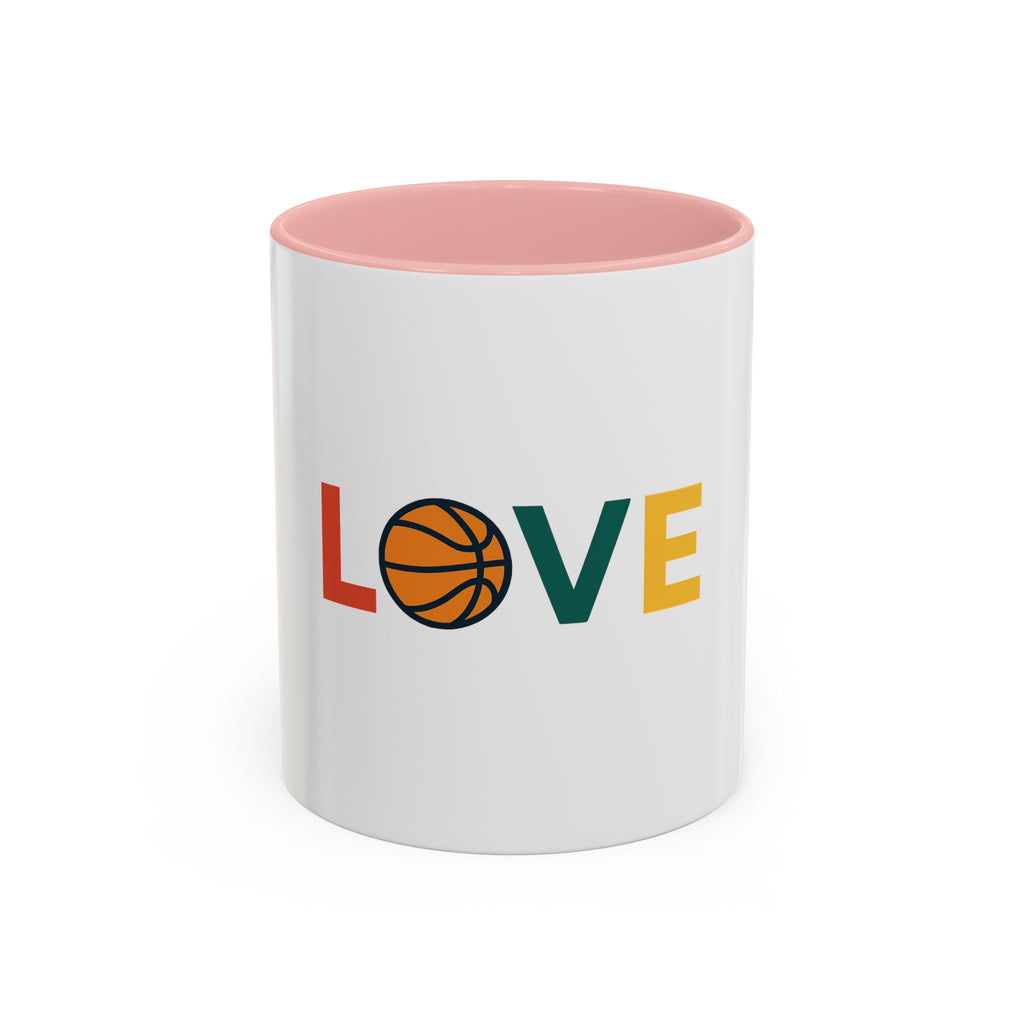 Basketball Love Accent Coffee Mug