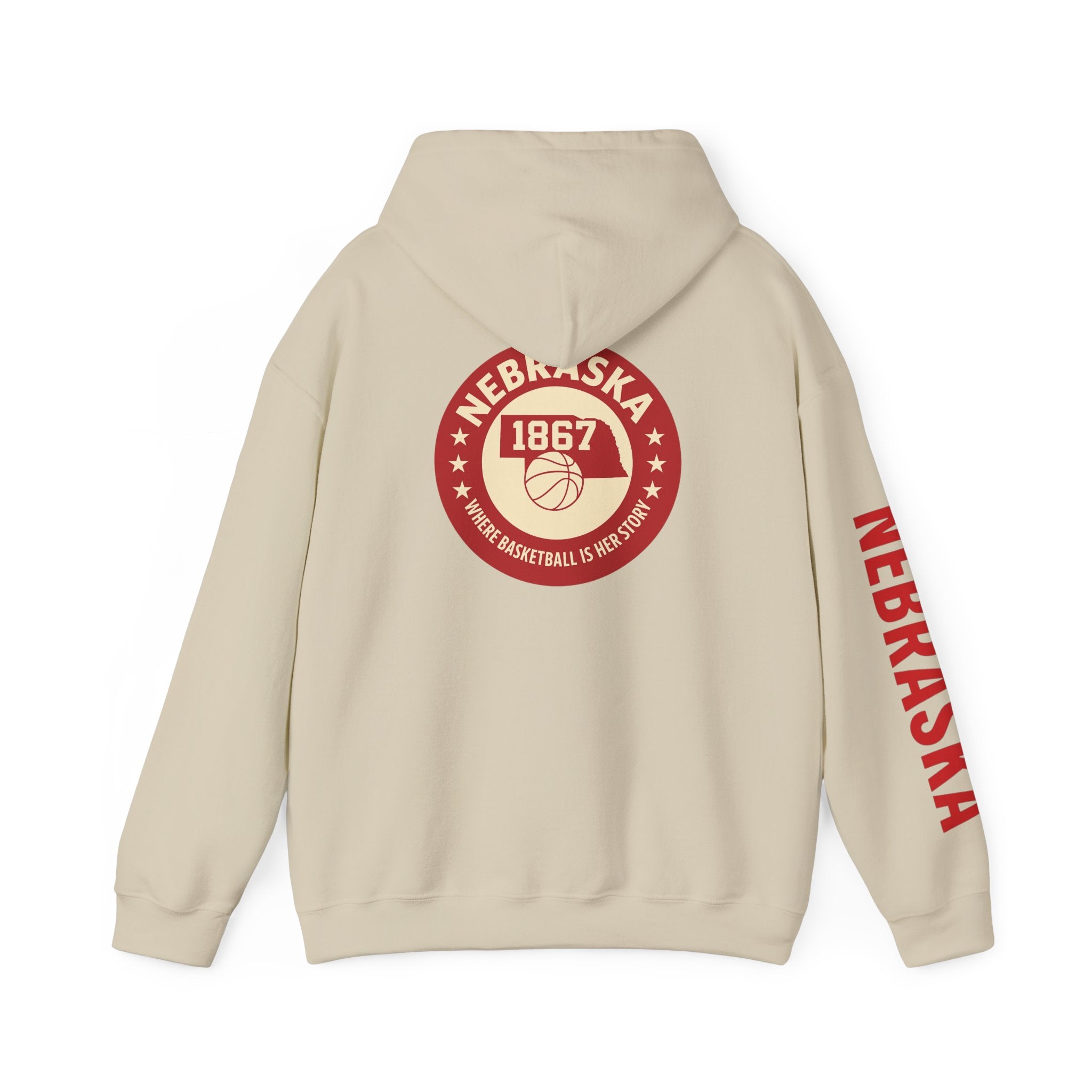 Nebraska 1867 Basketball Hoodie — Retro College Team Pullover
