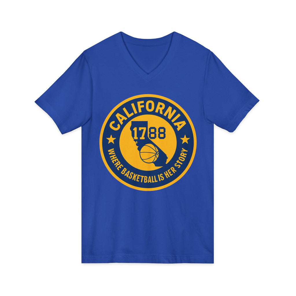 California Basketball V-Neck Tee - Celebrate Your Love for the Game!