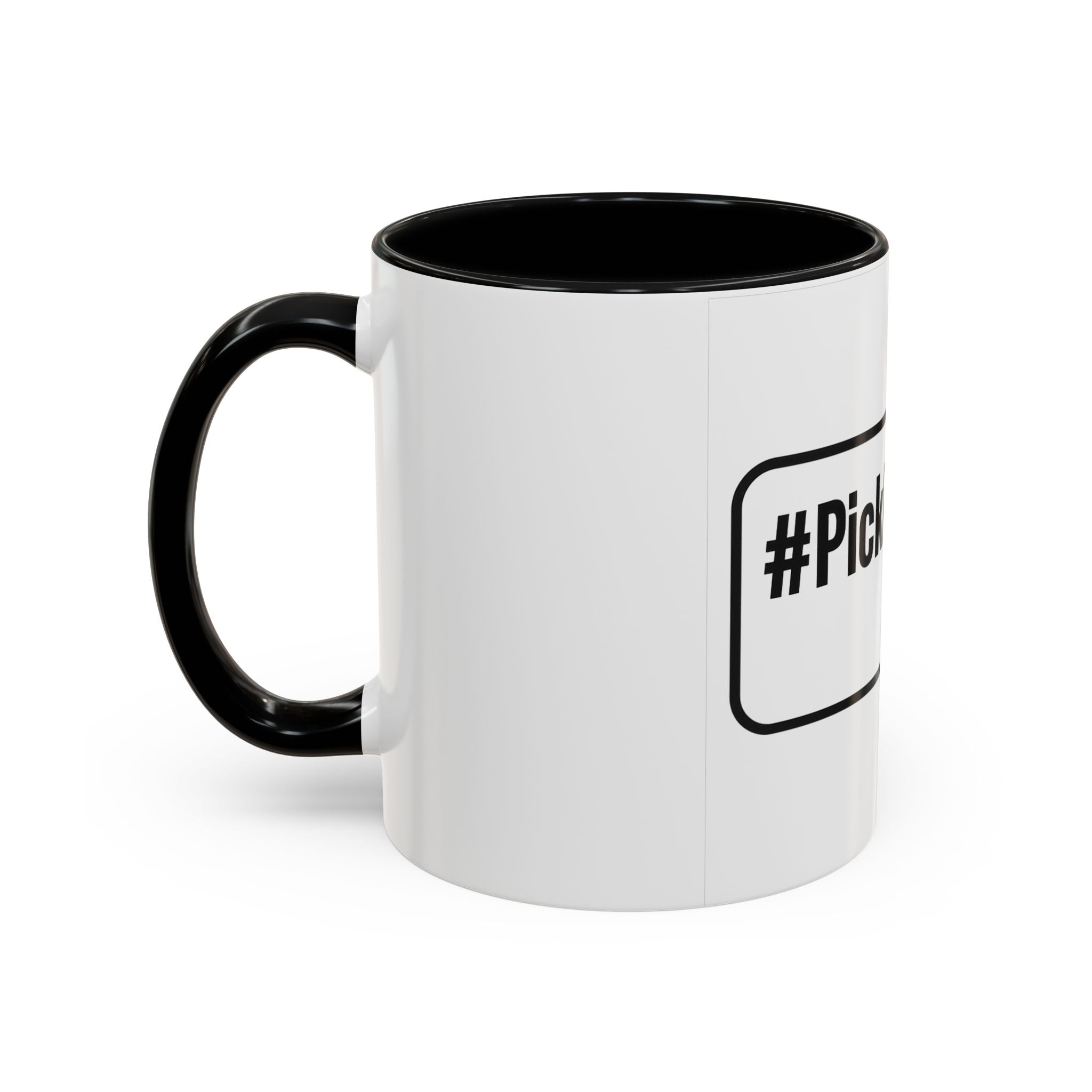 #Pickleball Accent Coffee Mug — Pickleball Paddle & Ball Design (11/15 oz)
