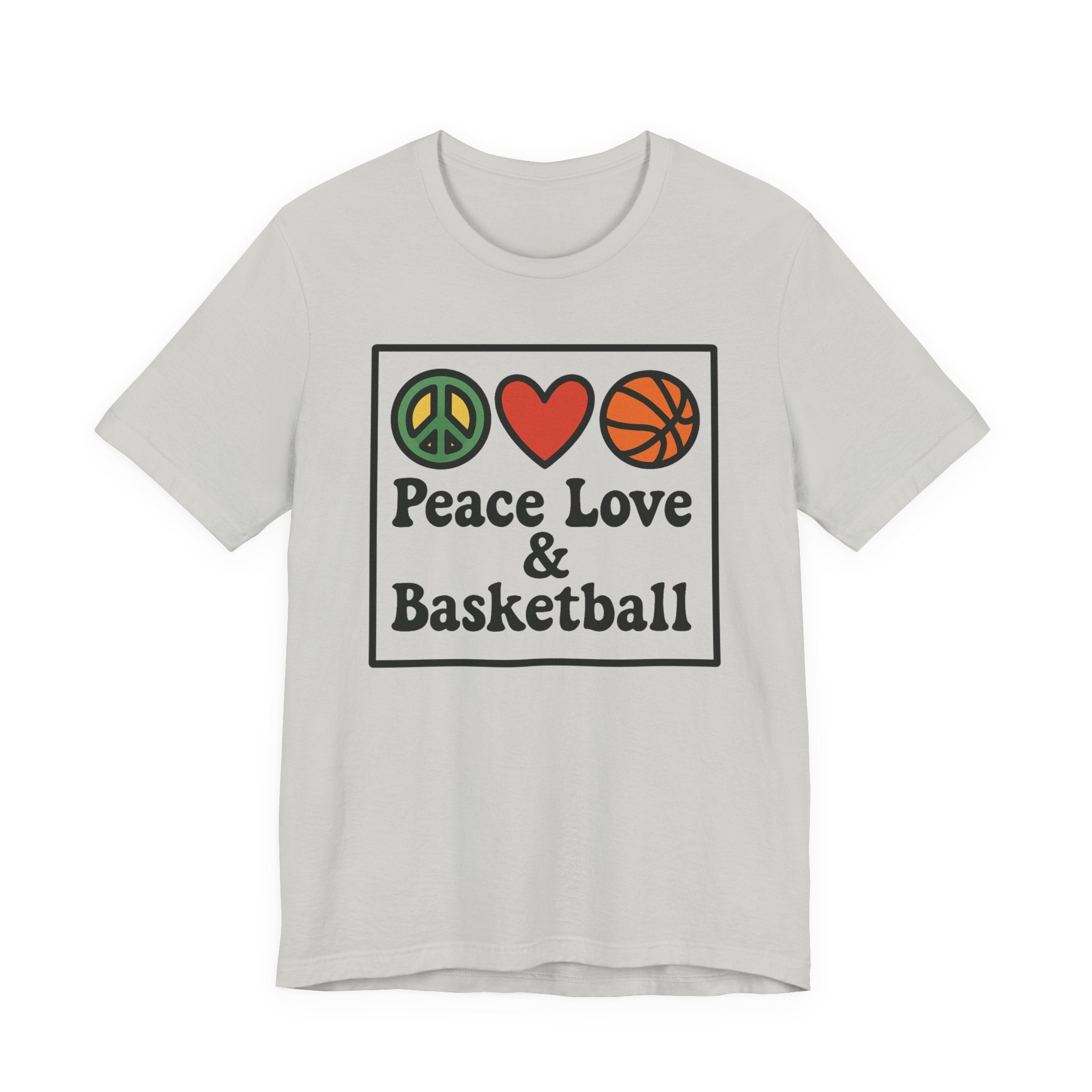 Peace, Love & Basketball Tee for Sports Lovers