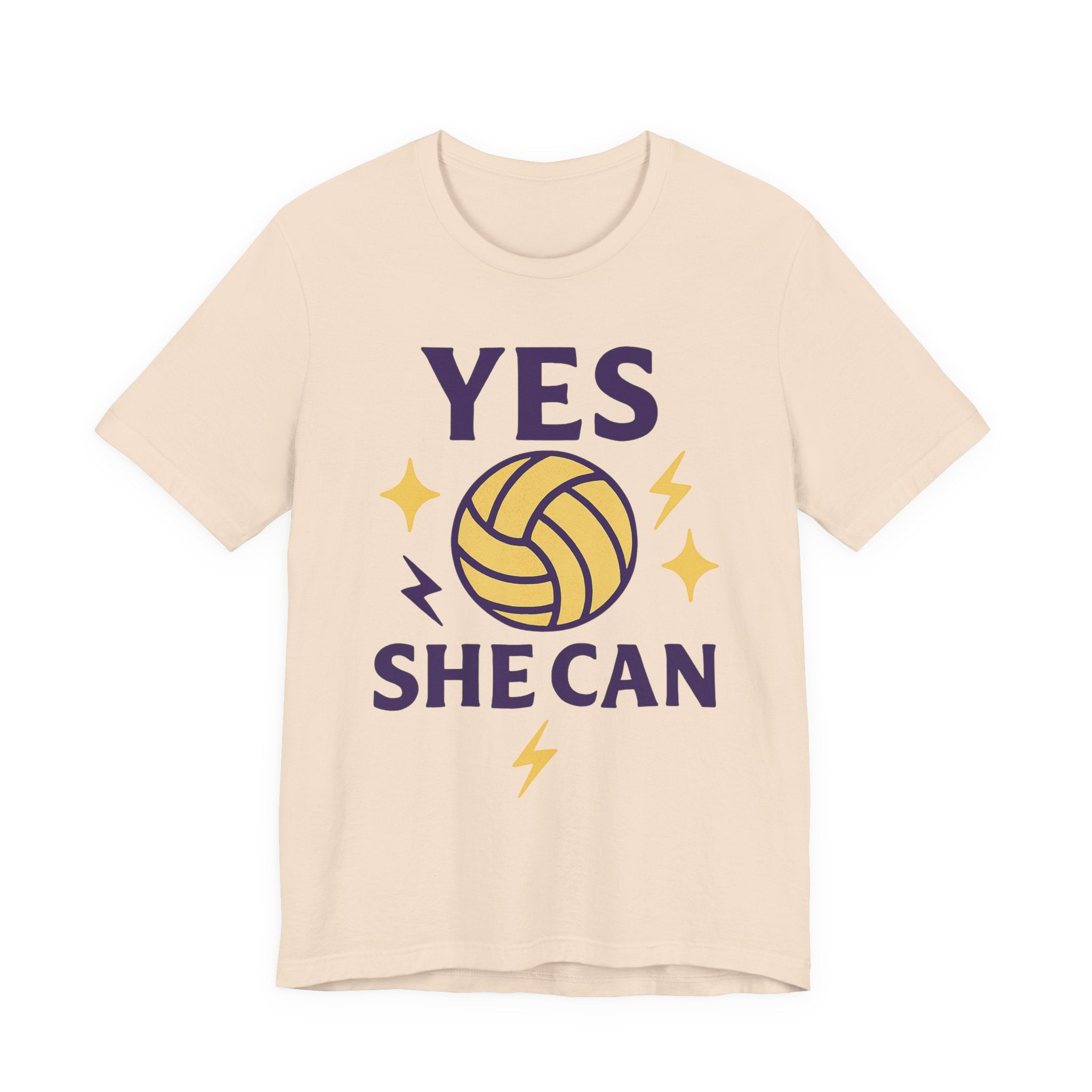 Yes, She Can Volleyball Unisex Tee