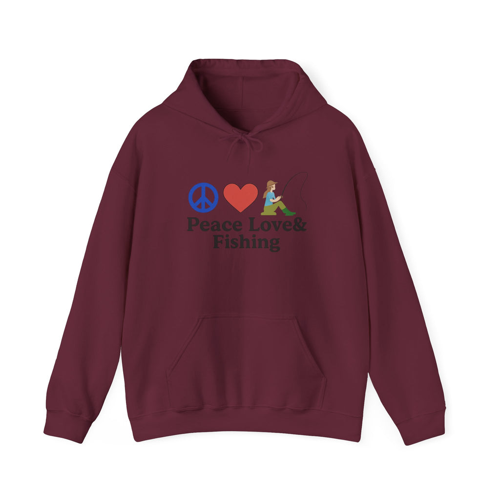 Peace Love & Fishing Hoodie